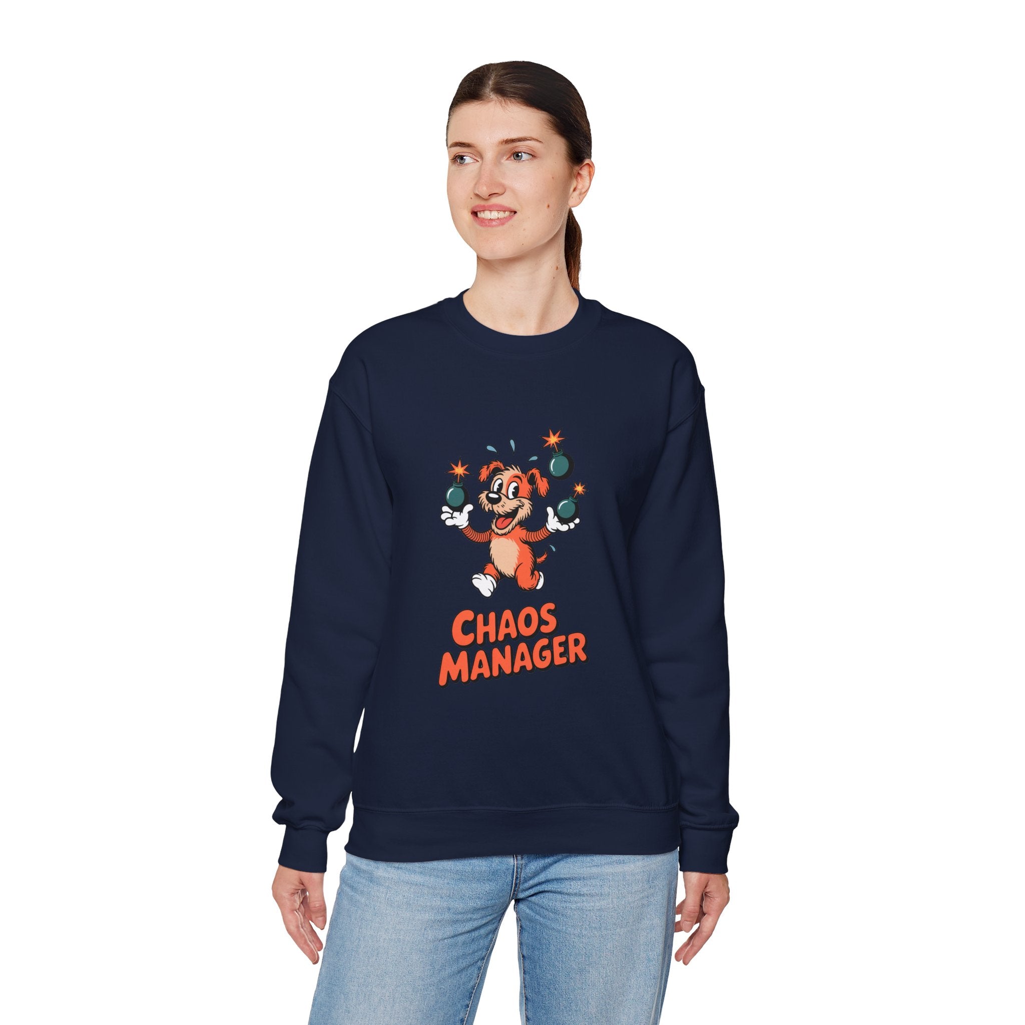 Chaos Manager Heavyweight Crewneck | The Ink & Noodle Syndicate