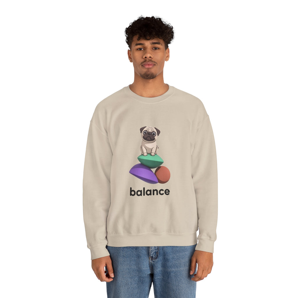 Balance Pug Heavyweight Crewneck | Designer Toy Series