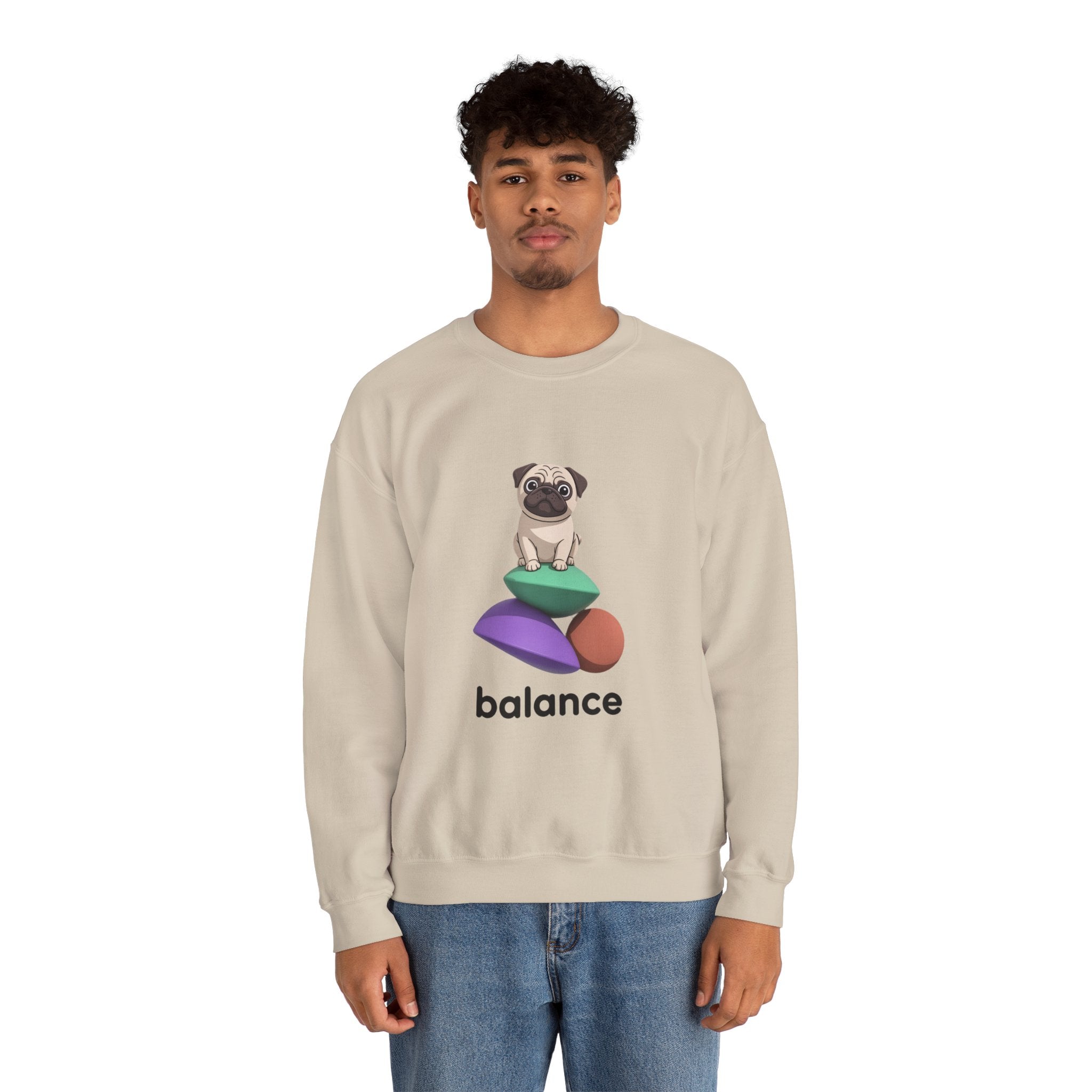 Balance Pug Heavyweight Crewneck | Designer Toy Series
