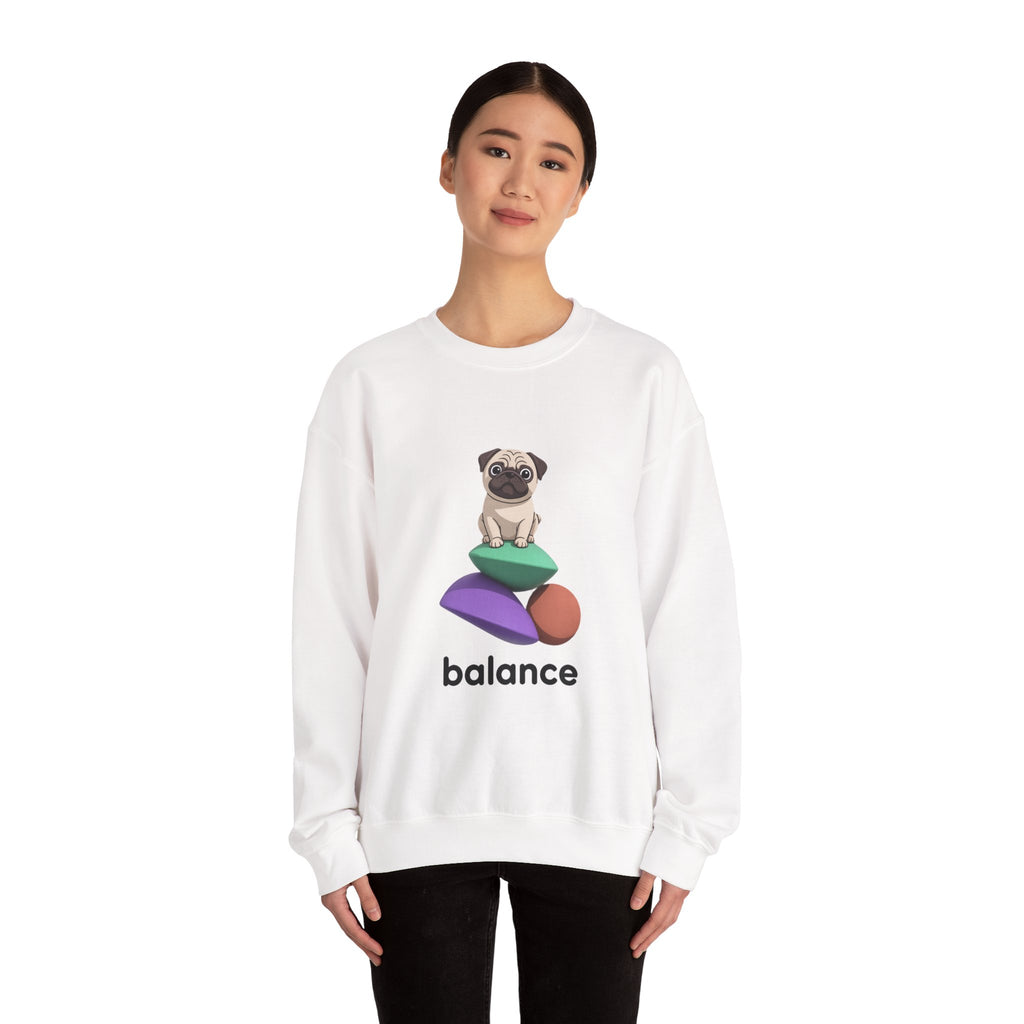 Balance Pug Heavyweight Crewneck | Designer Toy Series