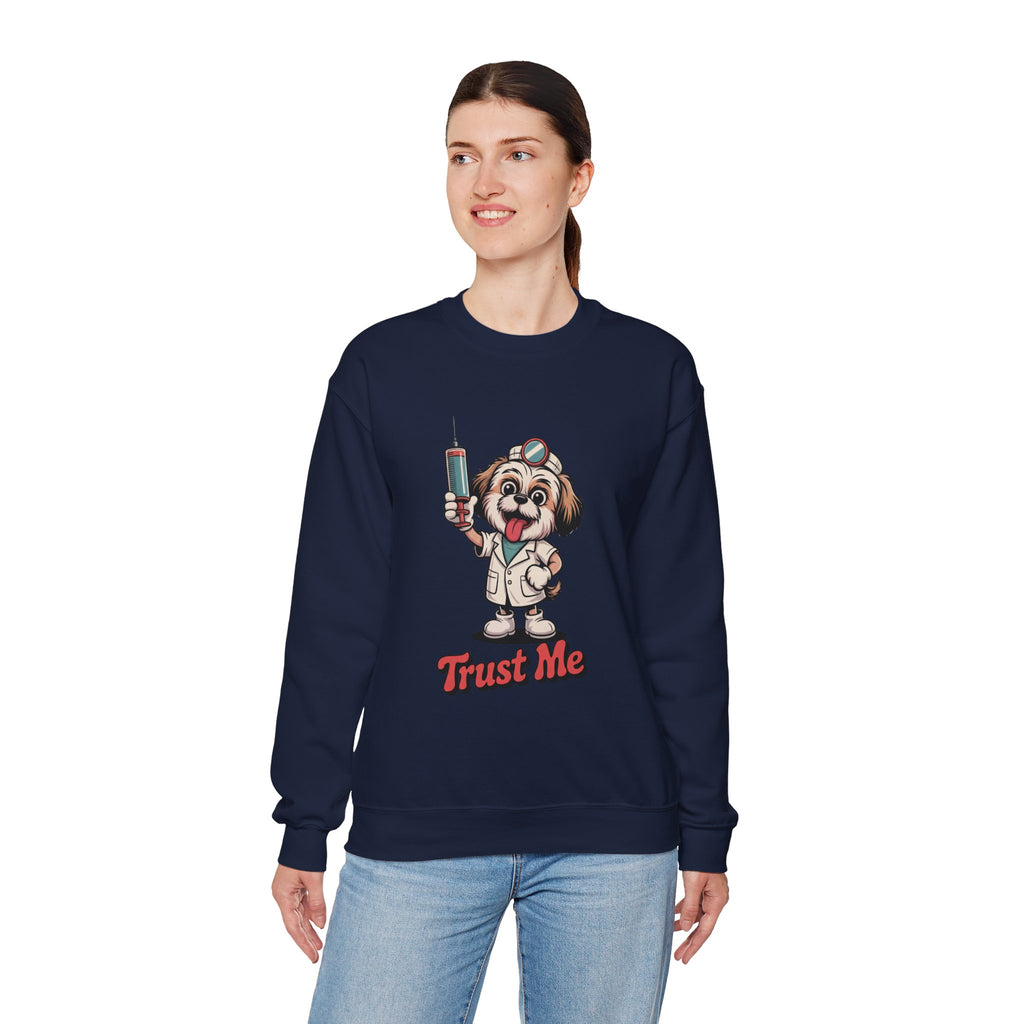 Trust Me Quack Doctor Crewneck | Dark Humor Syndicate