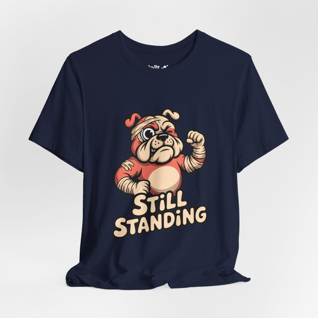 Still Standing Bulldog Graphic T-Shirt | Vintage Fighter Streetwear