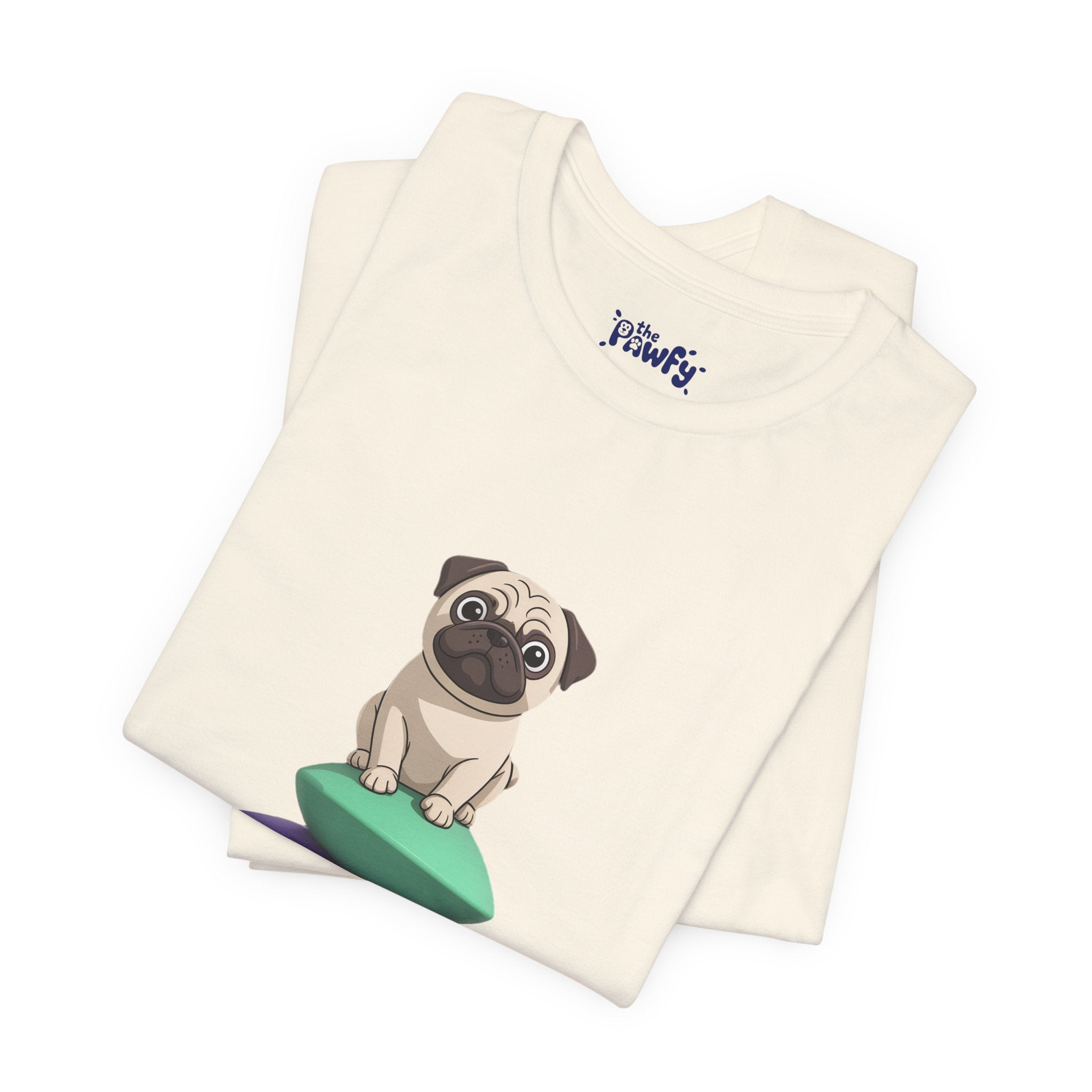 Balance Pug Graphic T-Shirt | Minimalist Designer Toy Streetwear