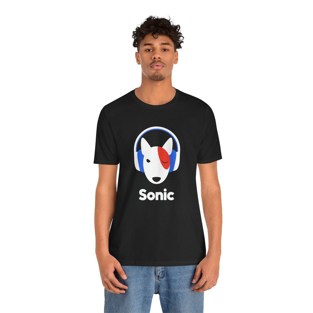 Sonic Bull Terrier Graphic T-Shirt | Minimalist Designer Toy Streetwear