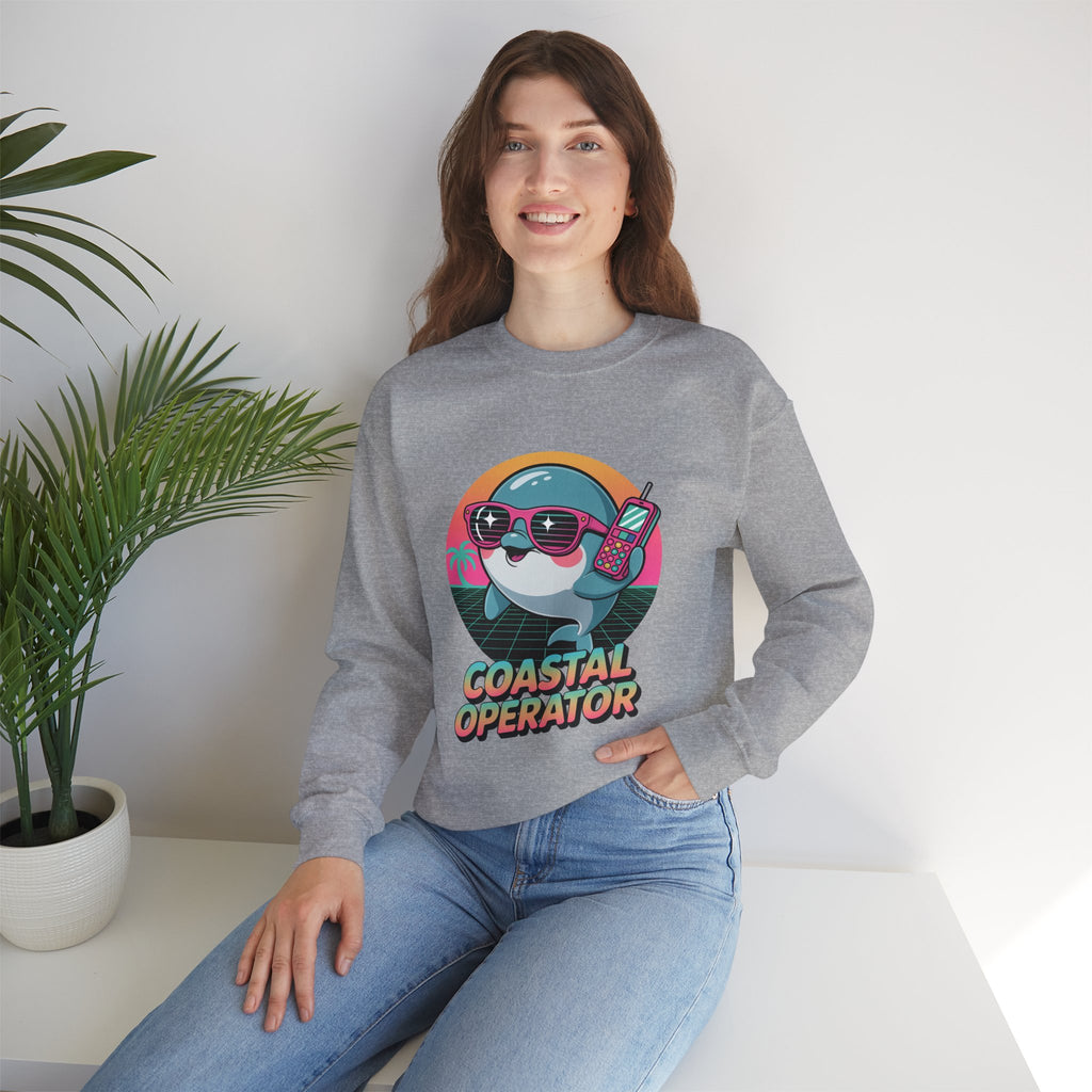 Coastal Operator Retro Brick Phone Crewneck | The Vice Collection