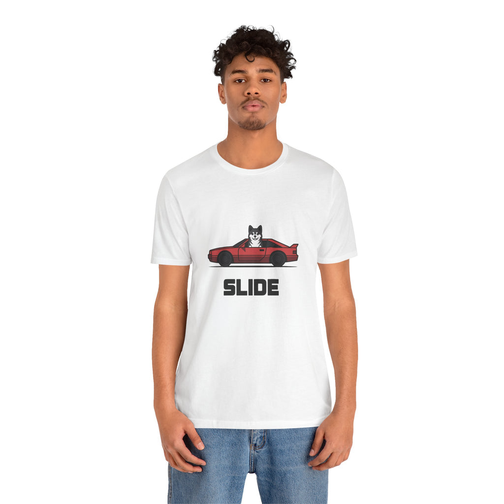 Slide Akita Graphic T-Shirt | JDM Streetwear Vector Graphic