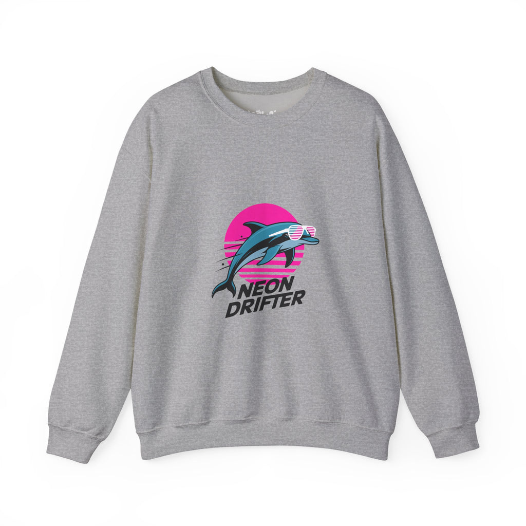 Neon Drifter Outrun Crewneck | 80s Velocity Series