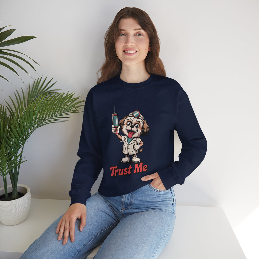 Trust Me Quack Doctor Crewneck | Dark Humor Syndicate