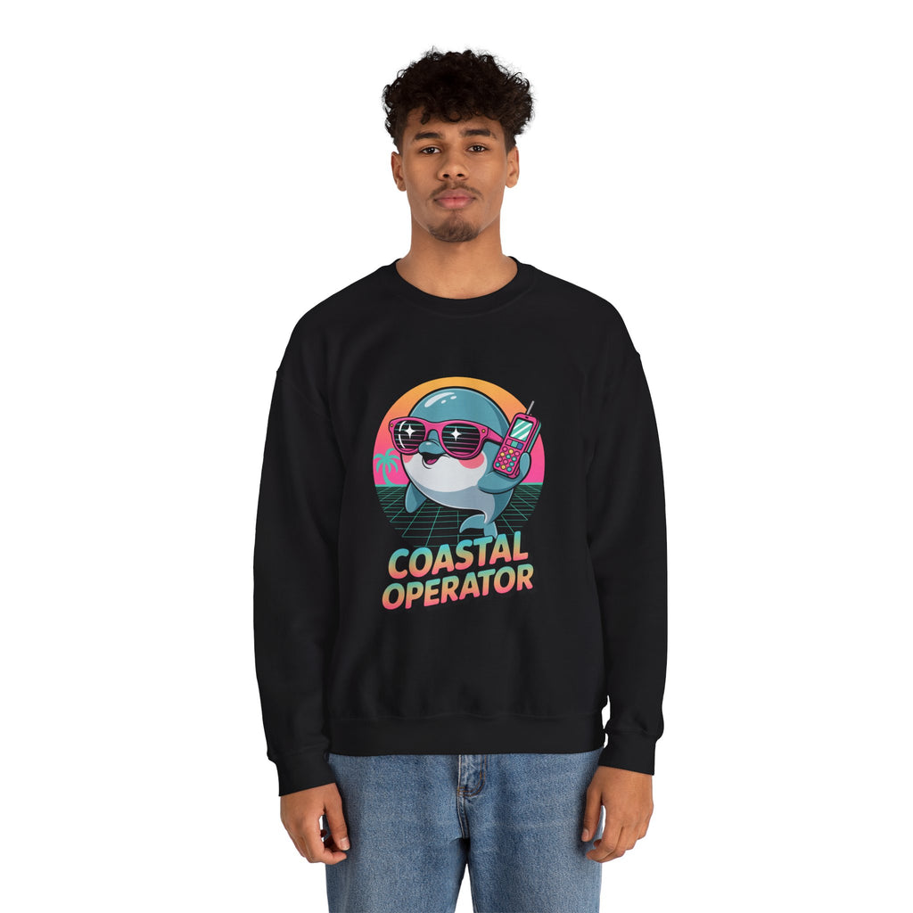 Coastal Operator Retro Brick Phone Crewneck | The Vice Collection