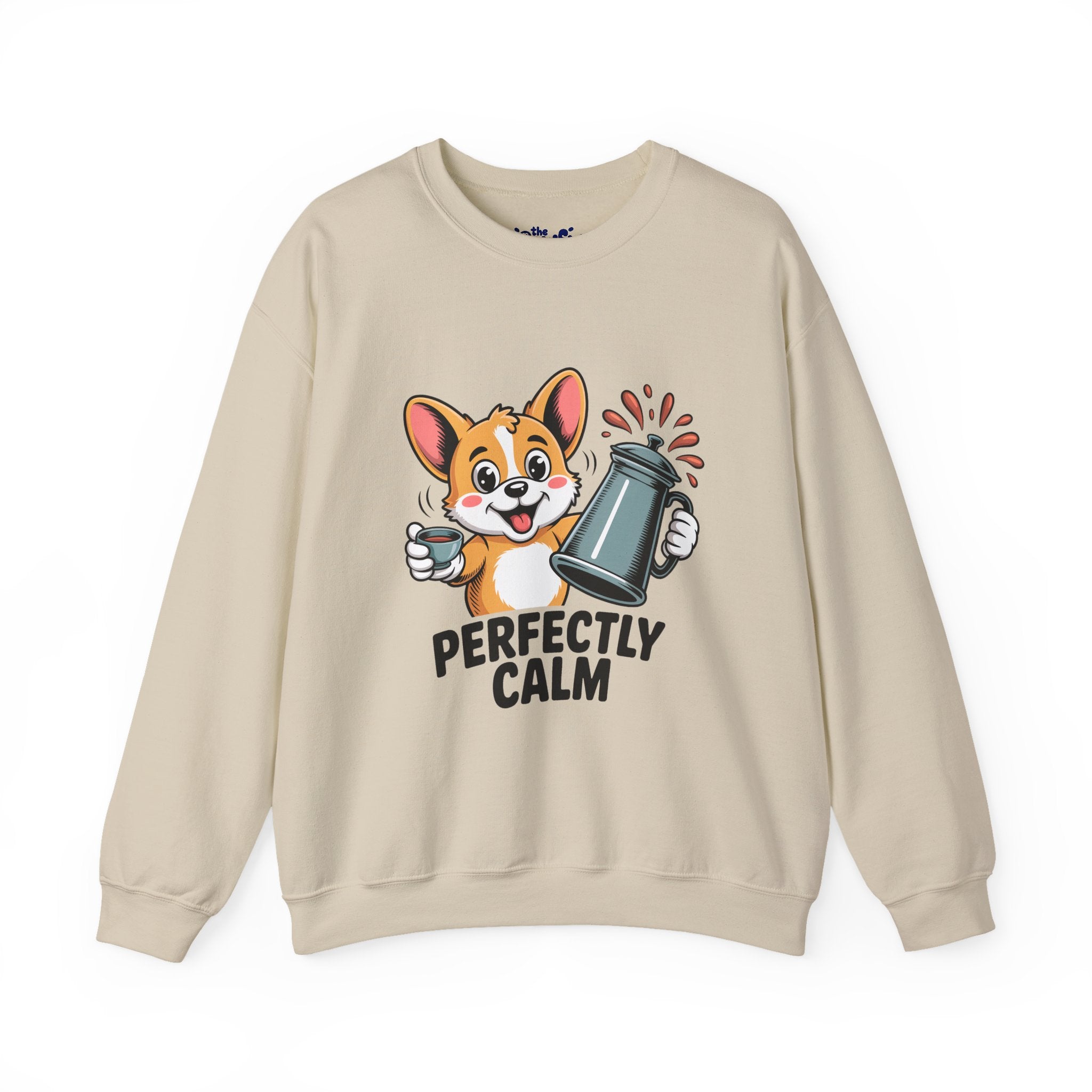 Perfectly Calm Caffeine Crewneck | Ink & Noodle Syndicate