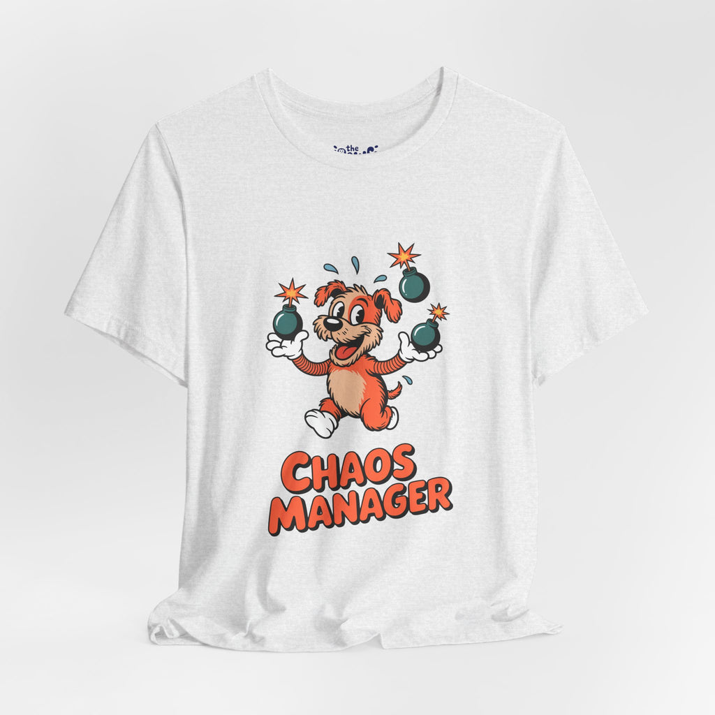 Chaos Manager Graphic T-Shirt | Vintage Rubber Hose Cartoon Apparel