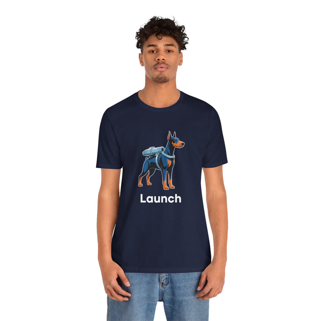 Launch Doberman Graphic T-Shirt | Futuristic Designer Toy Streetwear