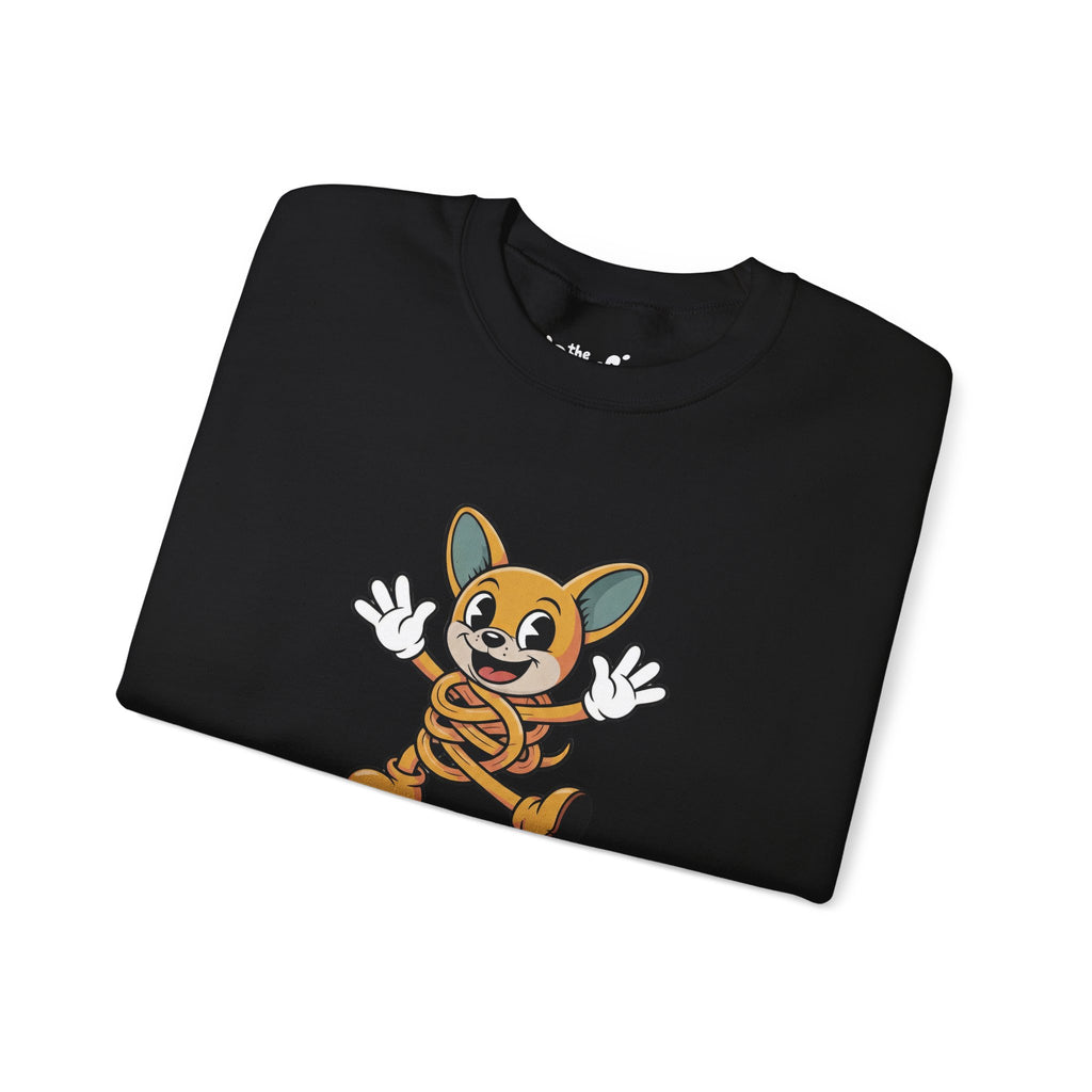 Stay Bendy Noodle Dog Crewneck | The Ink & Noodle Syndicate