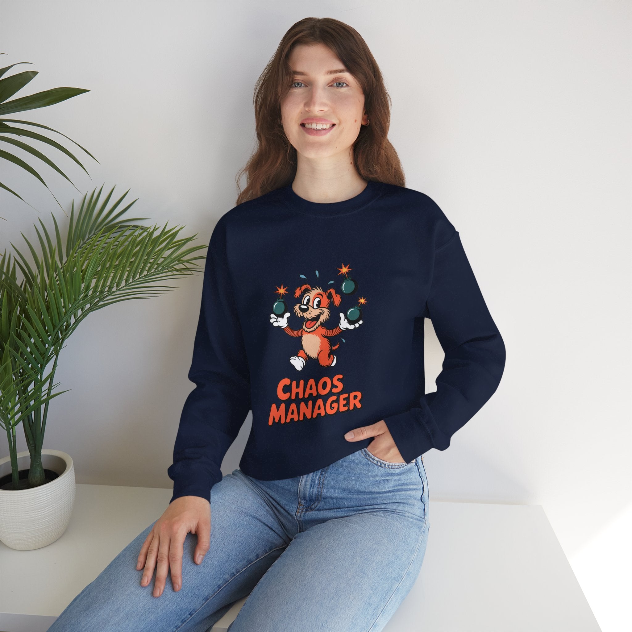 Chaos Manager Heavyweight Crewneck | The Ink & Noodle Syndicate