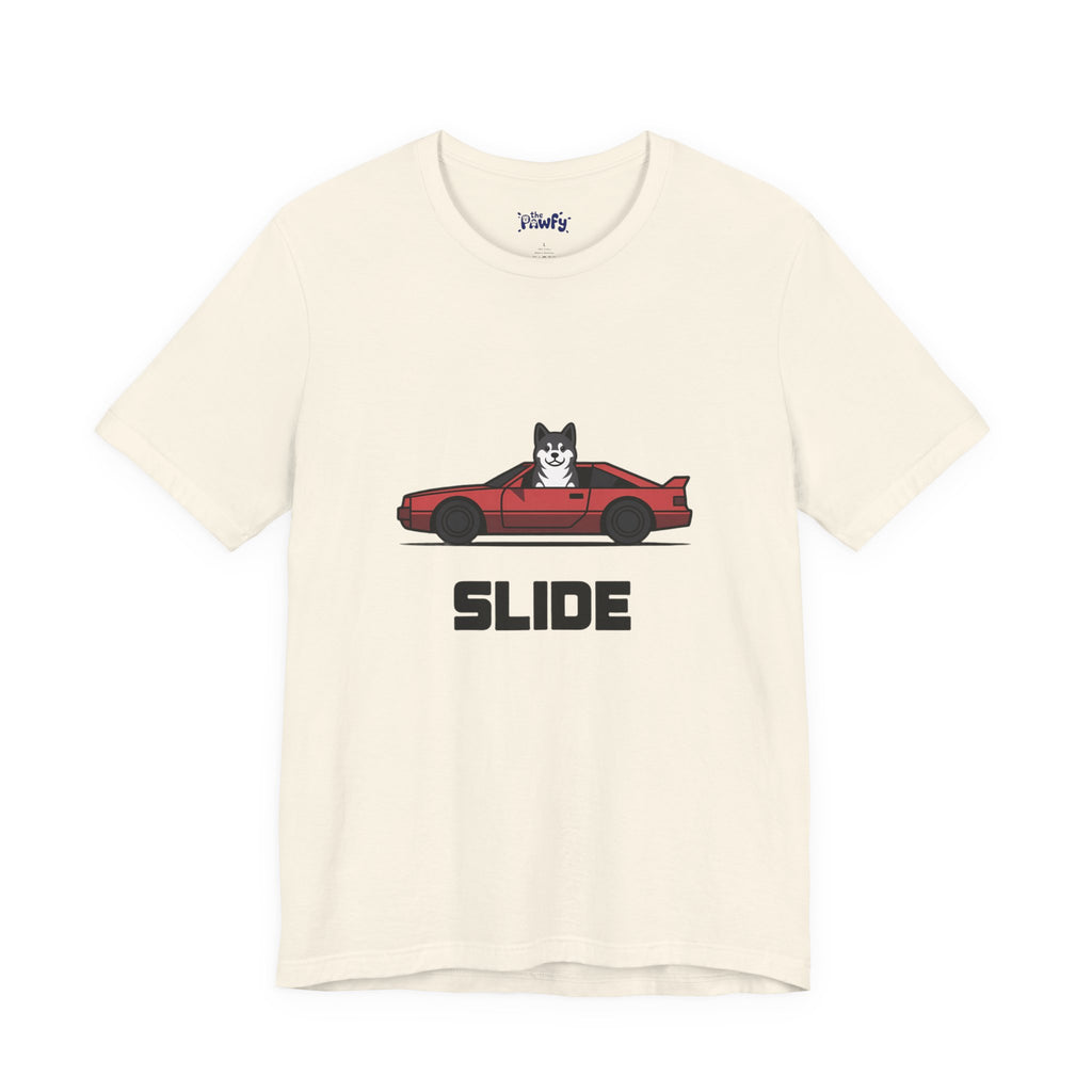 Slide Akita Graphic T-Shirt | JDM Streetwear Vector Graphic