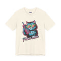 Power Move Persian Cat Graphic T-Shirt | 80s Synthwave Streetwear
