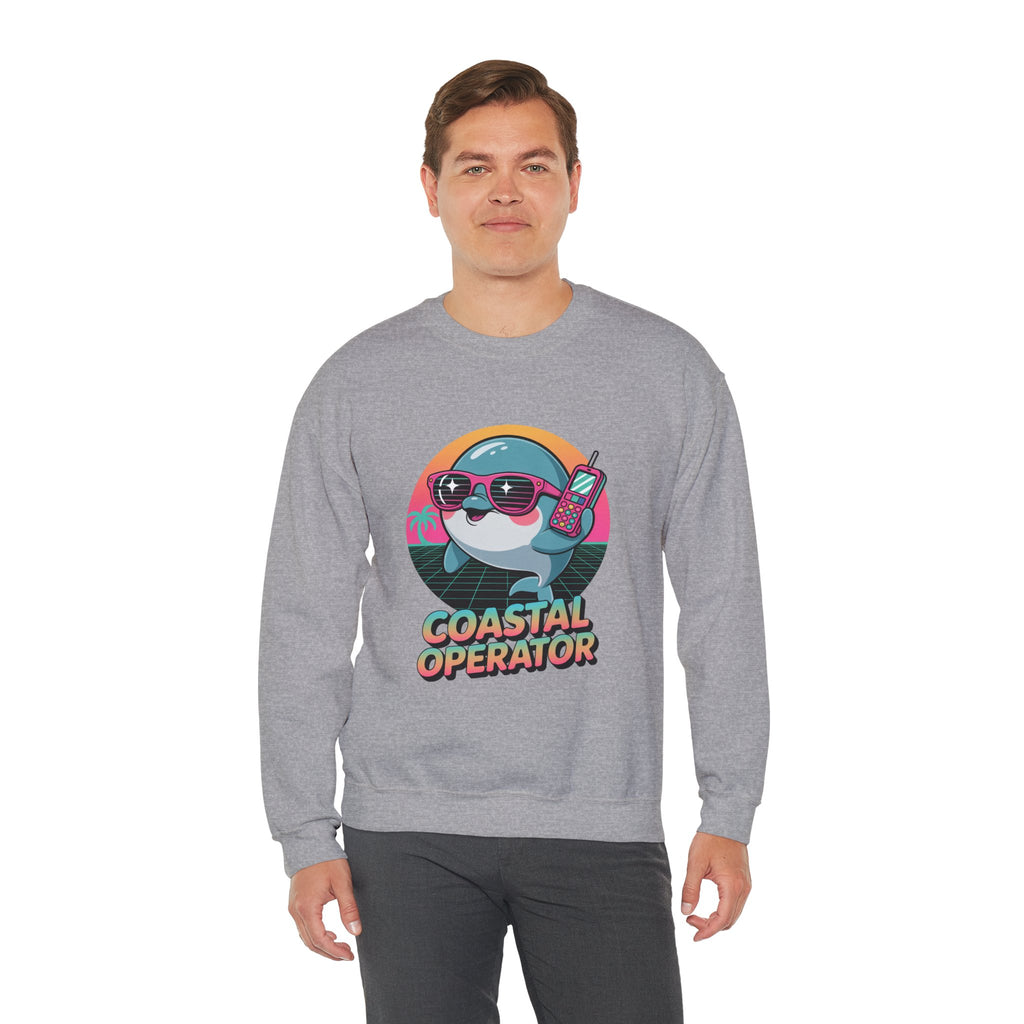 Coastal Operator Retro Brick Phone Crewneck | The Vice Collection