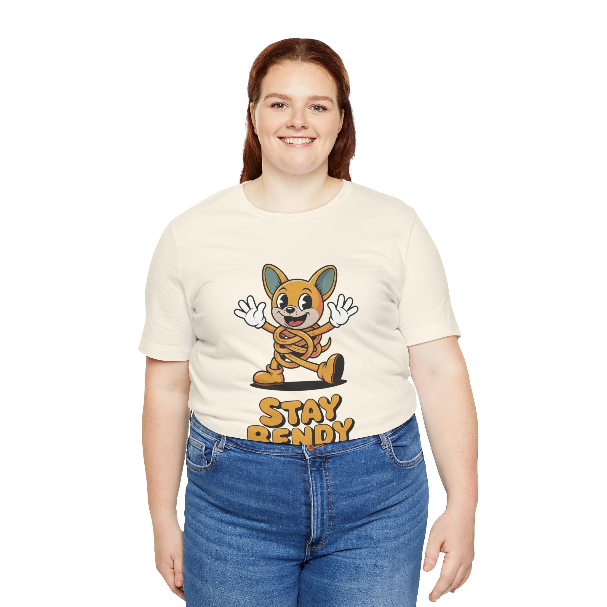 Stay Bendy Zen Chihuahua Graphic T-Shirt | Retro Rubber Hose Streetwear