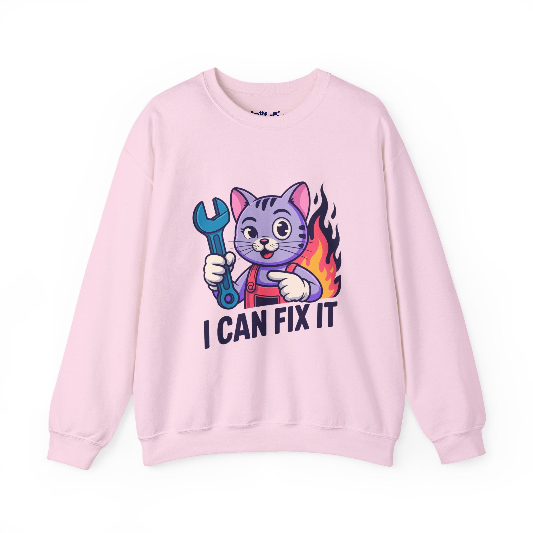 I Can Fix It Mechanic Cat Crewneck | The Irony Collection