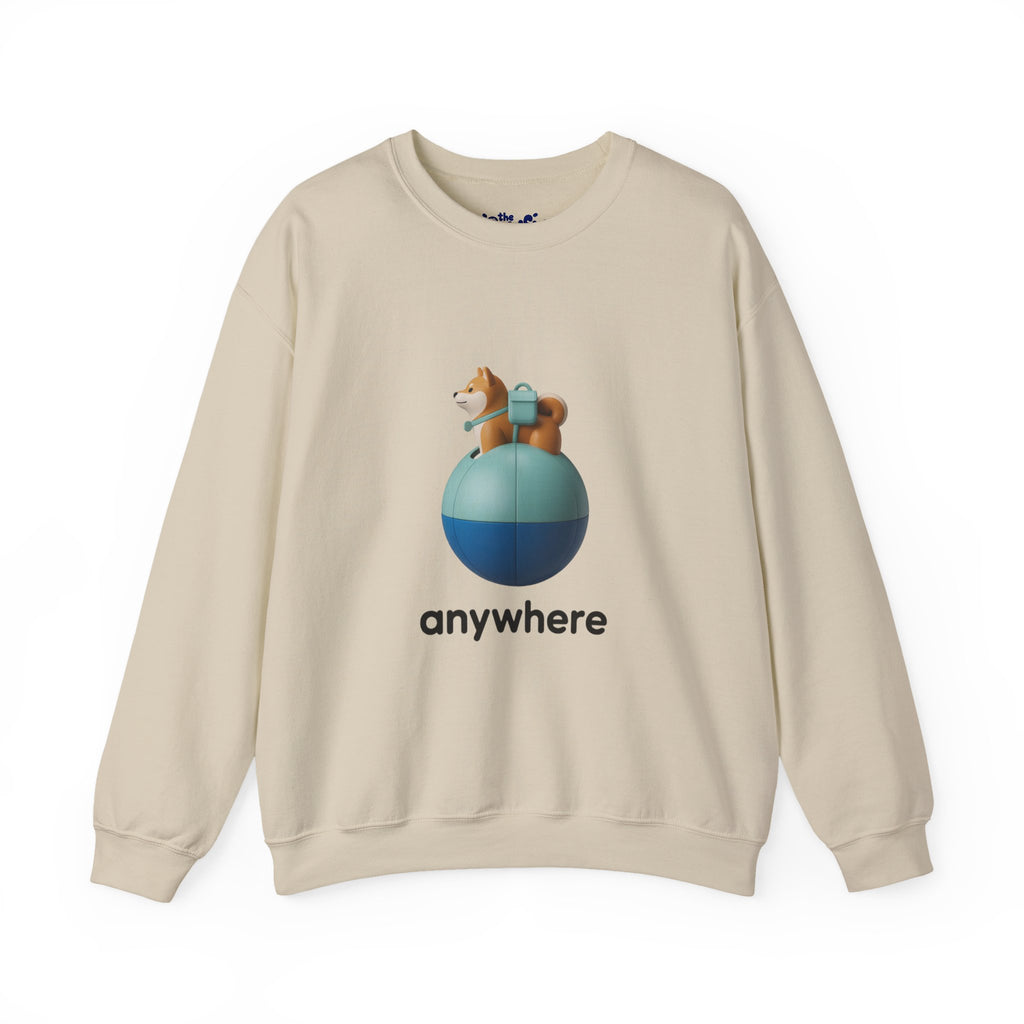 Anywhere Shiba 3D Crewneck | The Vinyl Toy Capsule