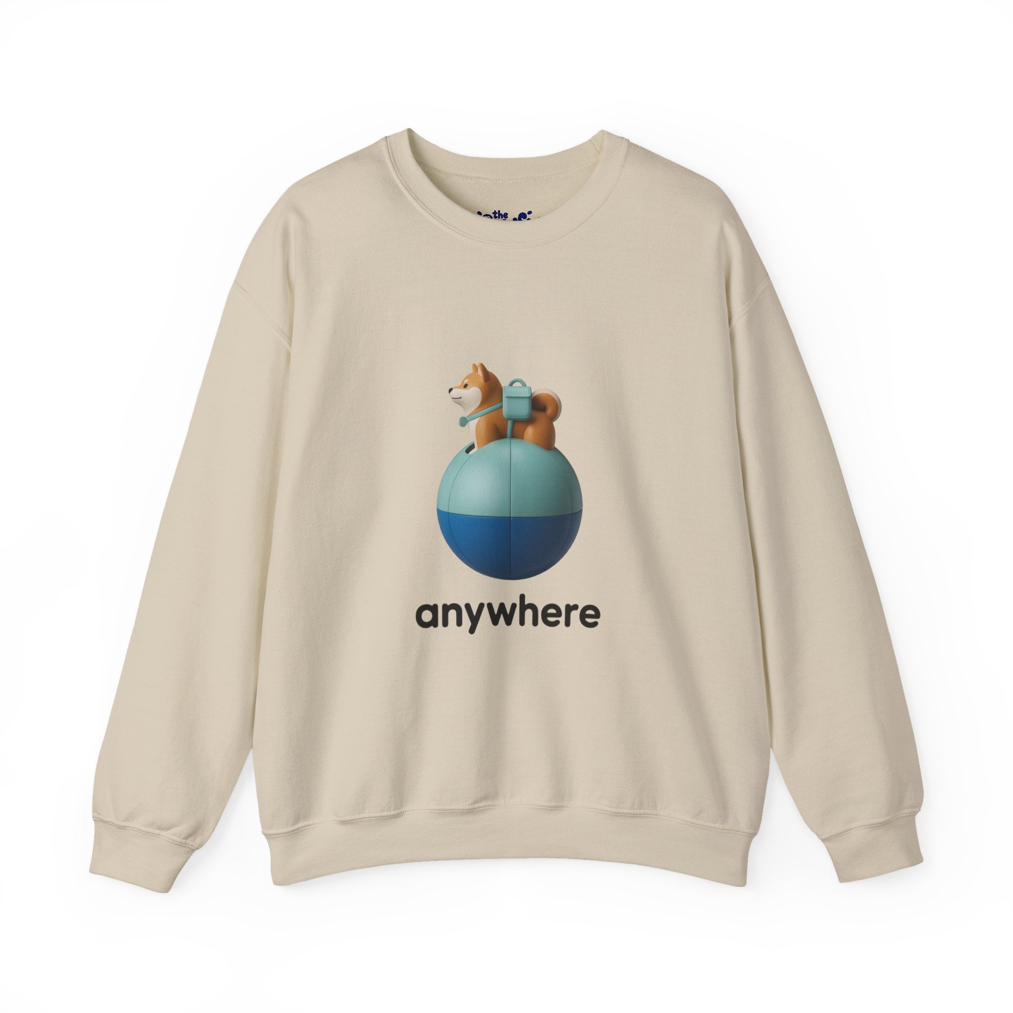 Anywhere Shiba 3D Crewneck | The Vinyl Toy Capsule