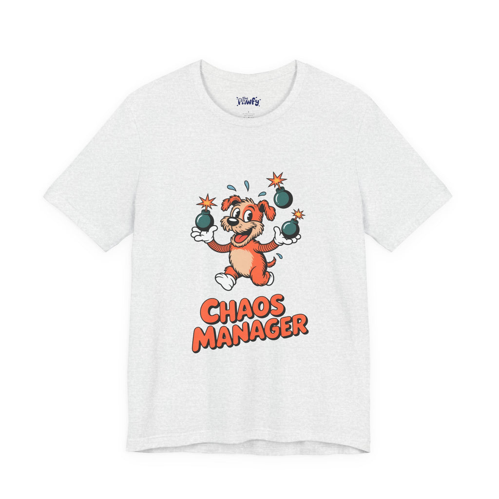 Chaos Manager Graphic T-Shirt | Vintage Rubber Hose Cartoon Apparel