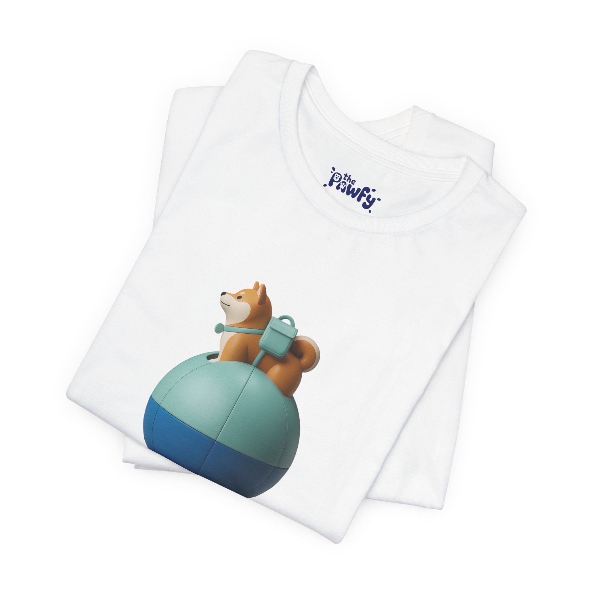 Anywhere Shiba Graphic T-Shirt | Minimalist Vinyl Toy Streetwear