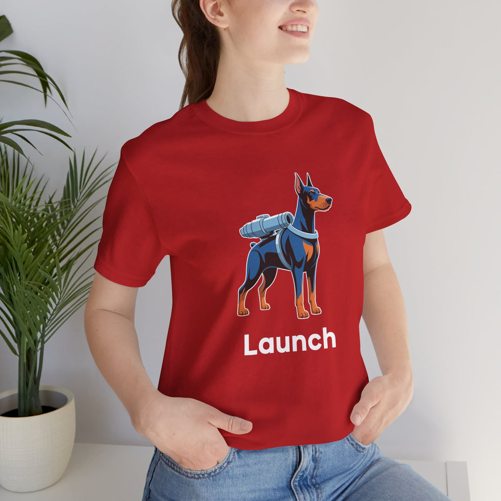 Launch Doberman Graphic T-Shirt | Futuristic Designer Toy Streetwear