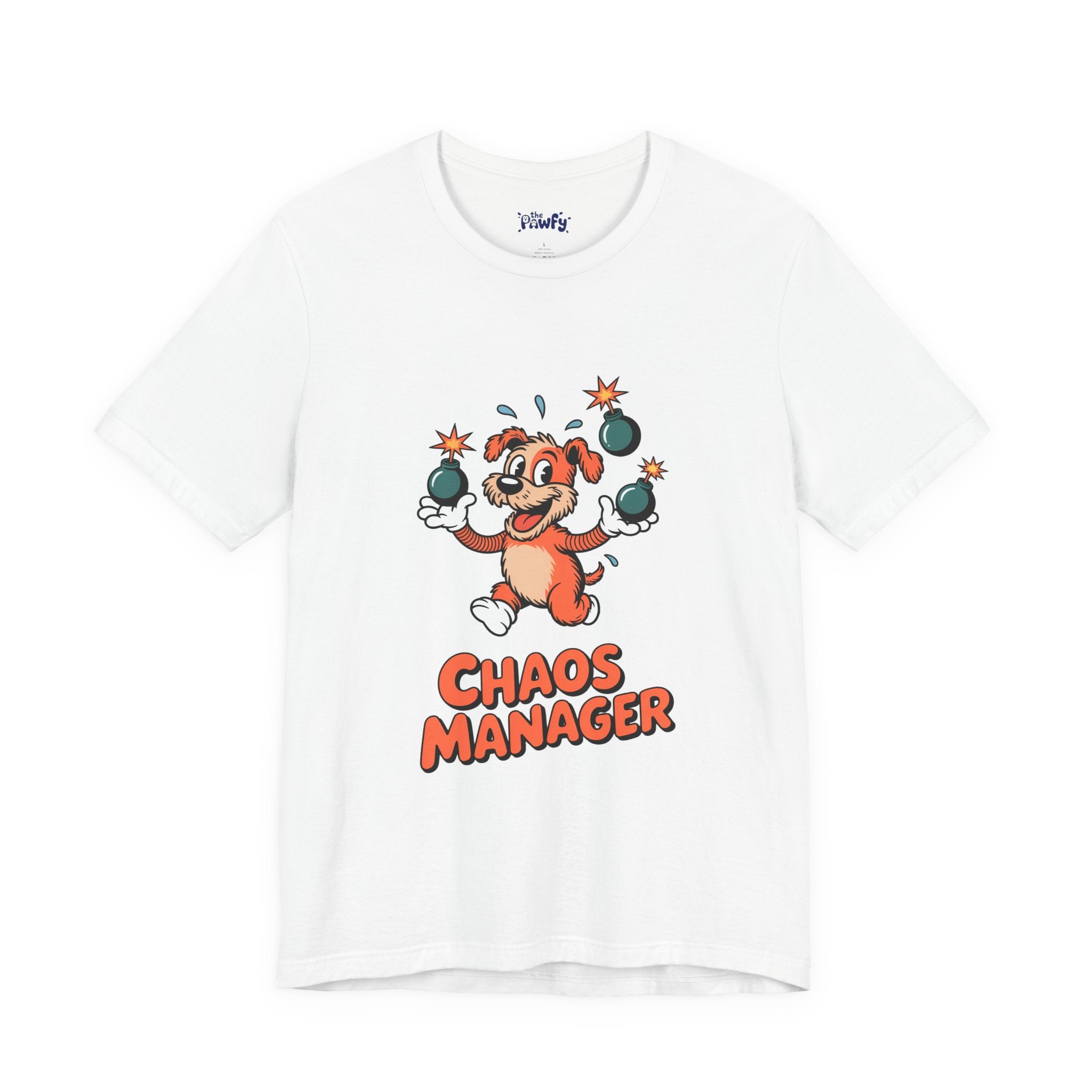 Chaos Manager Graphic T-Shirt | Vintage Rubber Hose Cartoon Apparel