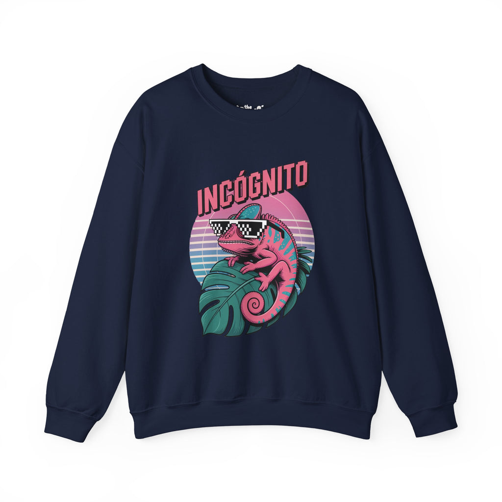 Incógnito Retro Chameleon Crewneck Sweatshirt | Vaporwave Streetwear