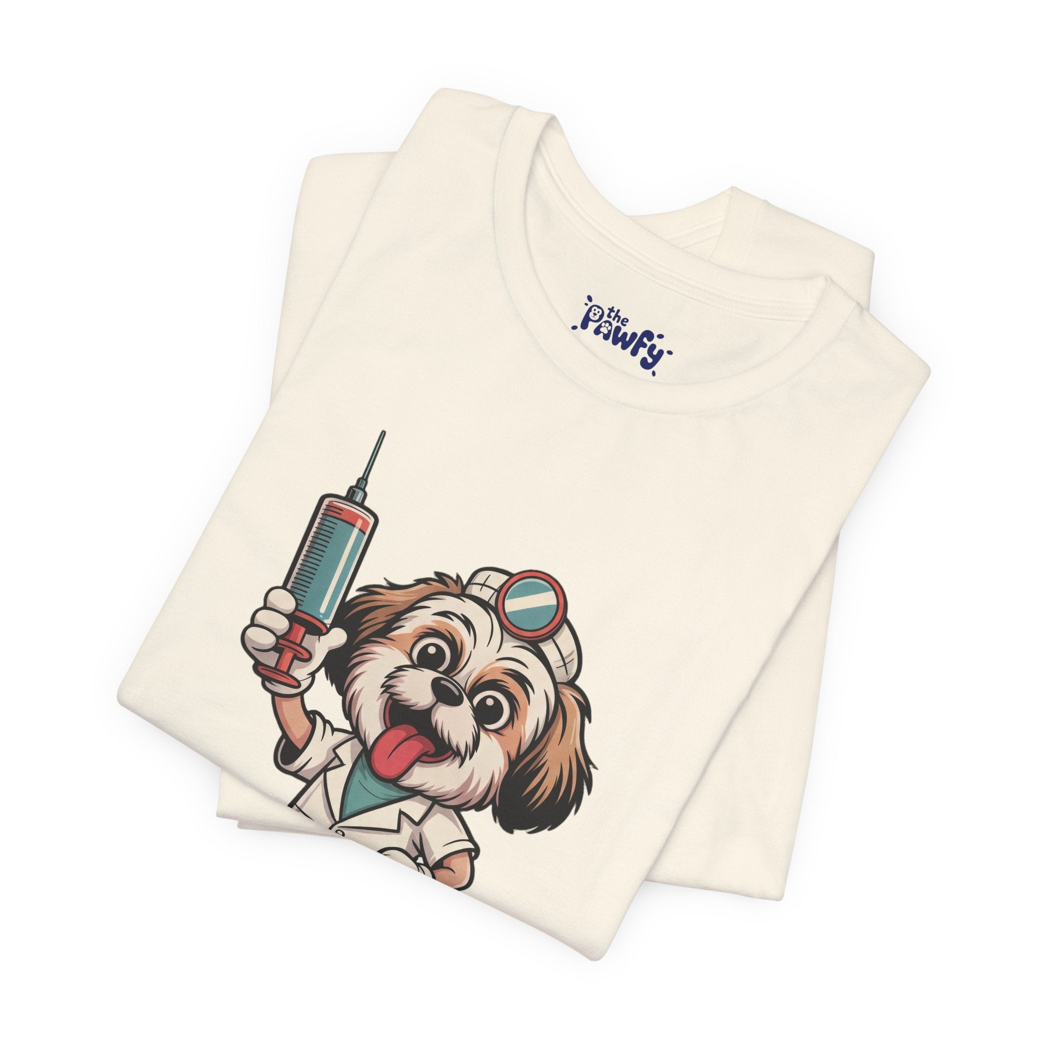 Trust Me Shih Tzu Doctor Graphic T-Shirt | Retro Rubber Hose Streetwear