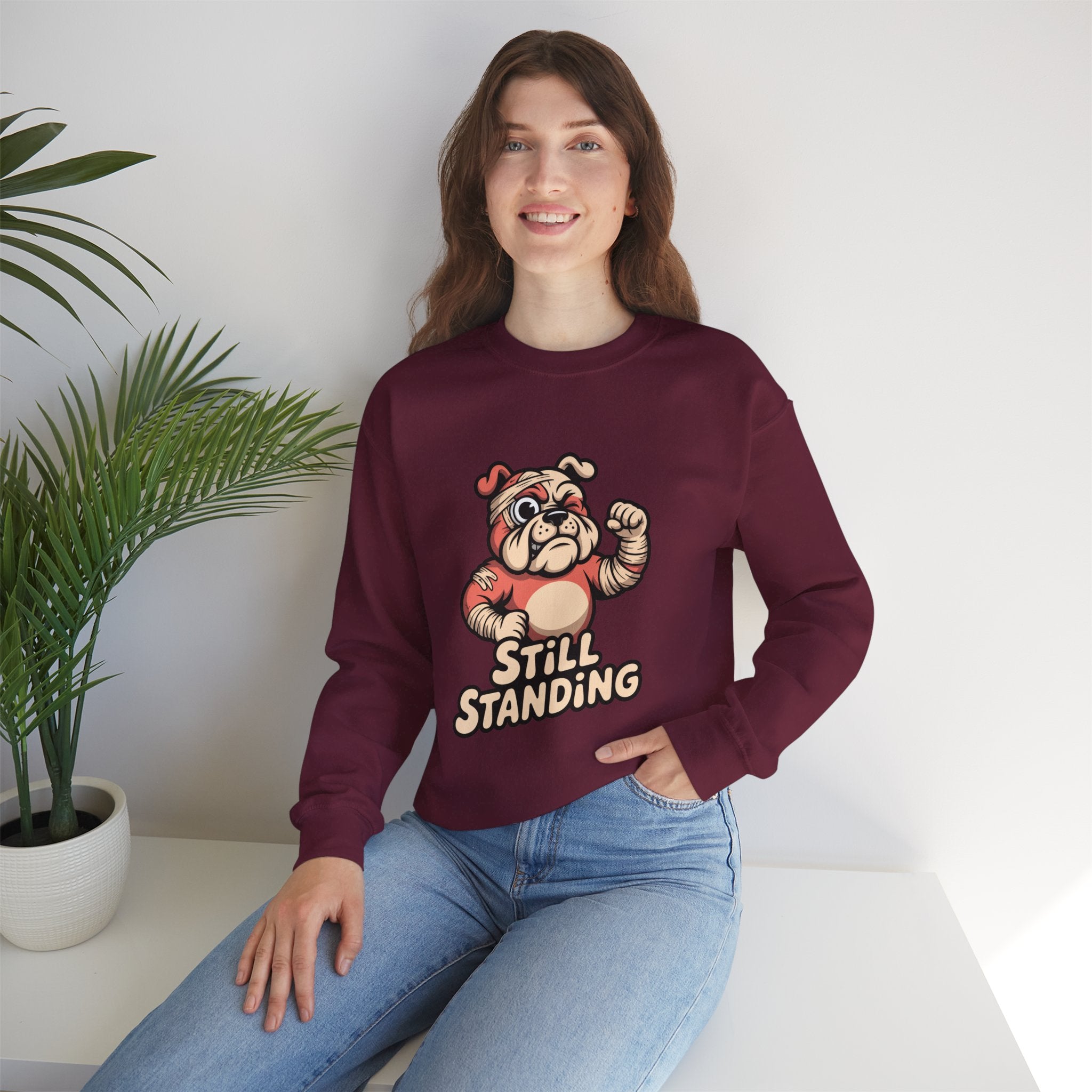 Still Standing Brawler Crewneck | Heavyweight Syndicate