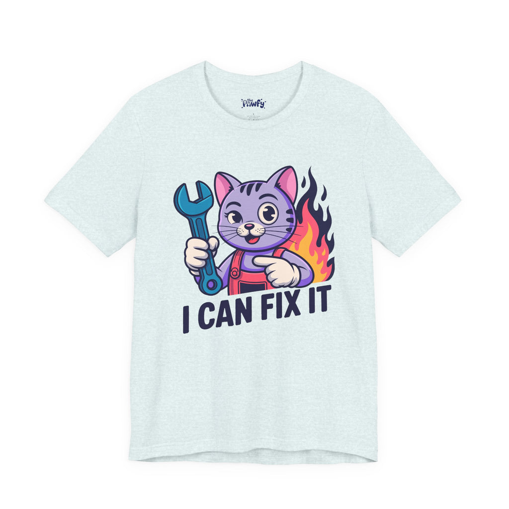 I Can Fix It Cat Graphic T-Shirt | Vintage Disaster Mechanic Apparel