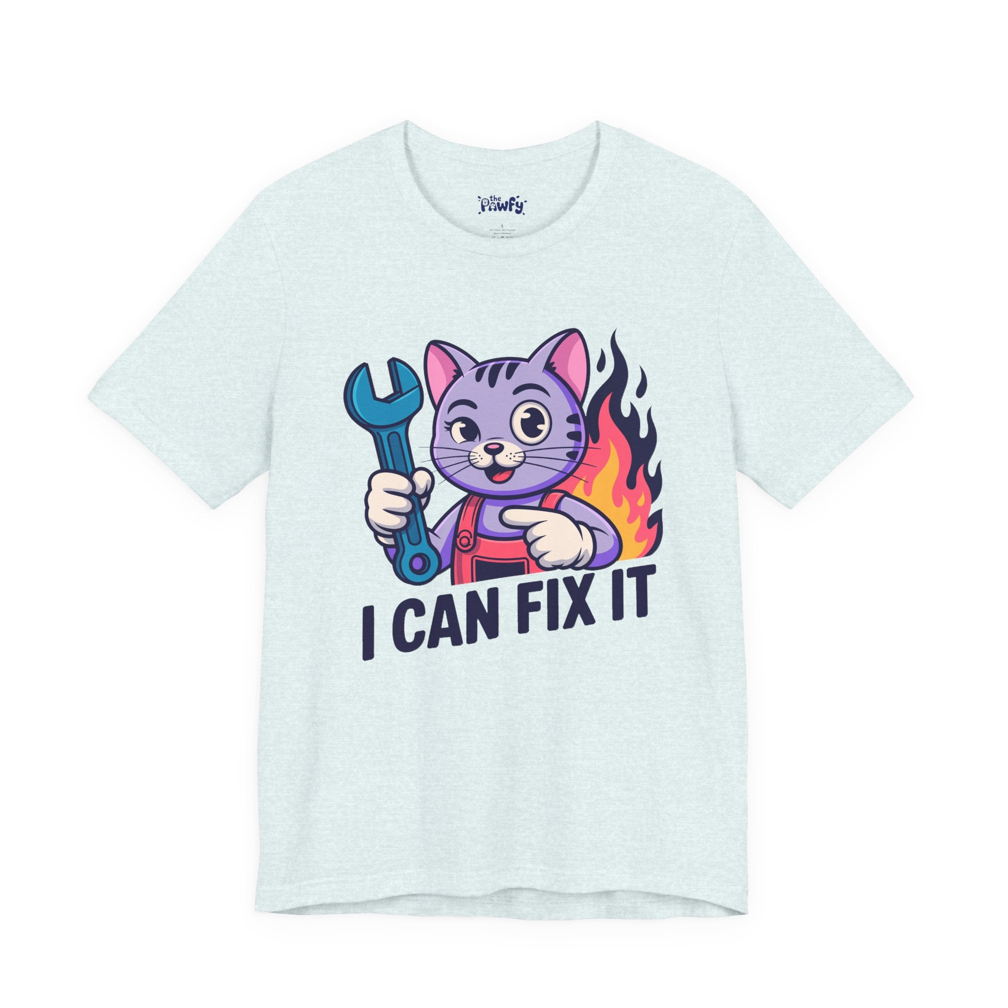 I Can Fix It Cat Graphic T-Shirt | Vintage Disaster Mechanic Apparel