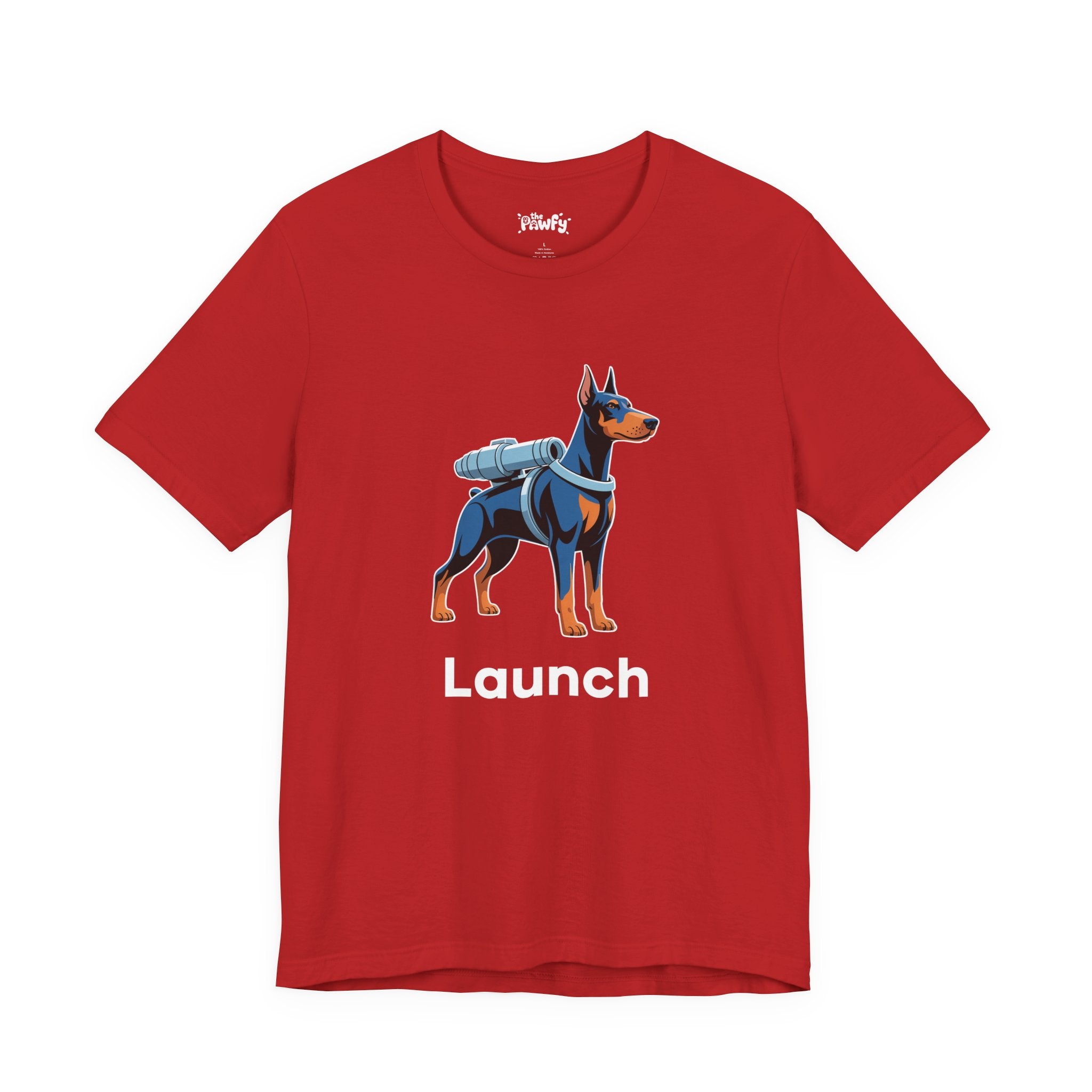 Launch Doberman Graphic T-Shirt | Futuristic Designer Toy Streetwear