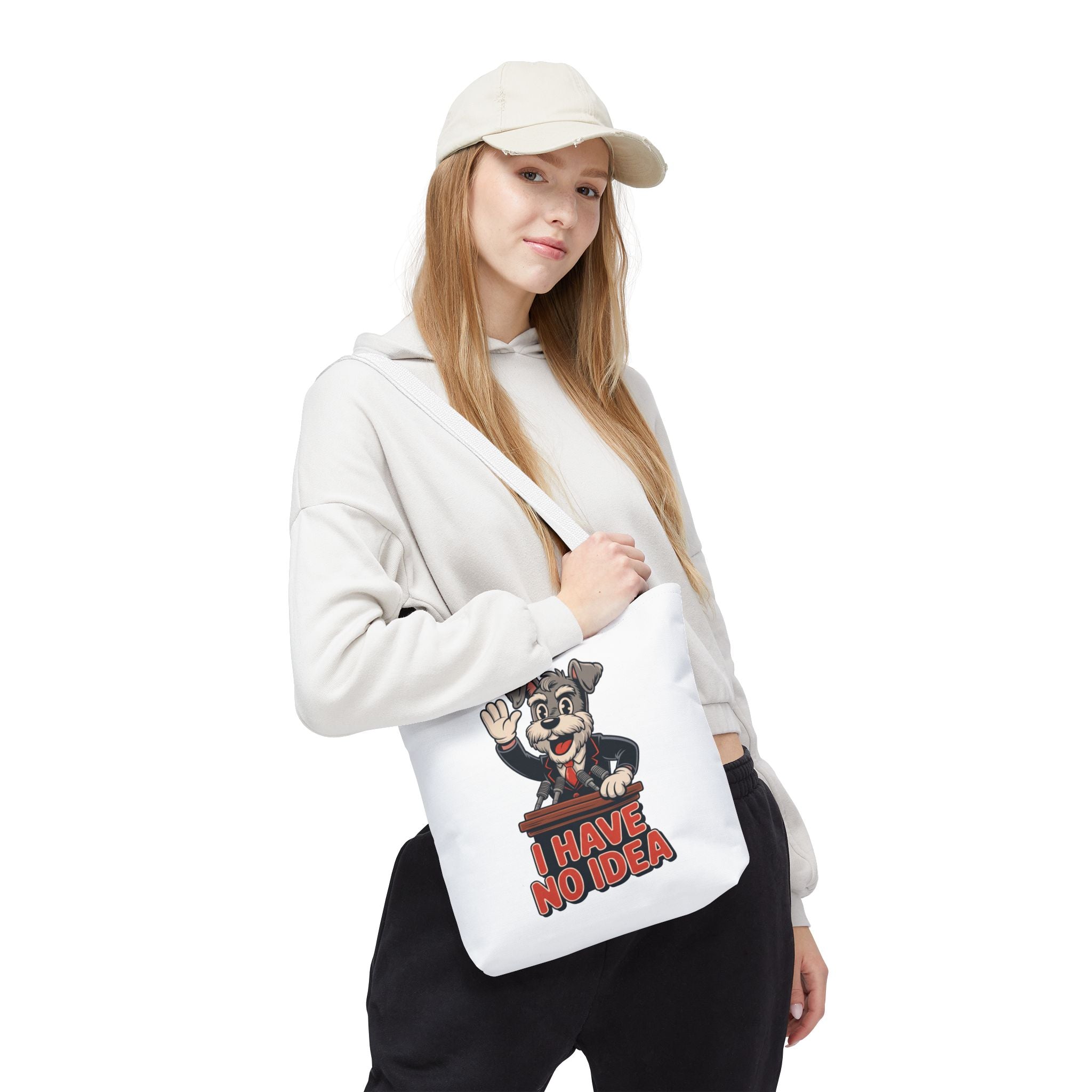 I Have No Idea Schnauzer President Tote Bag | Vintage Canvas Accessory