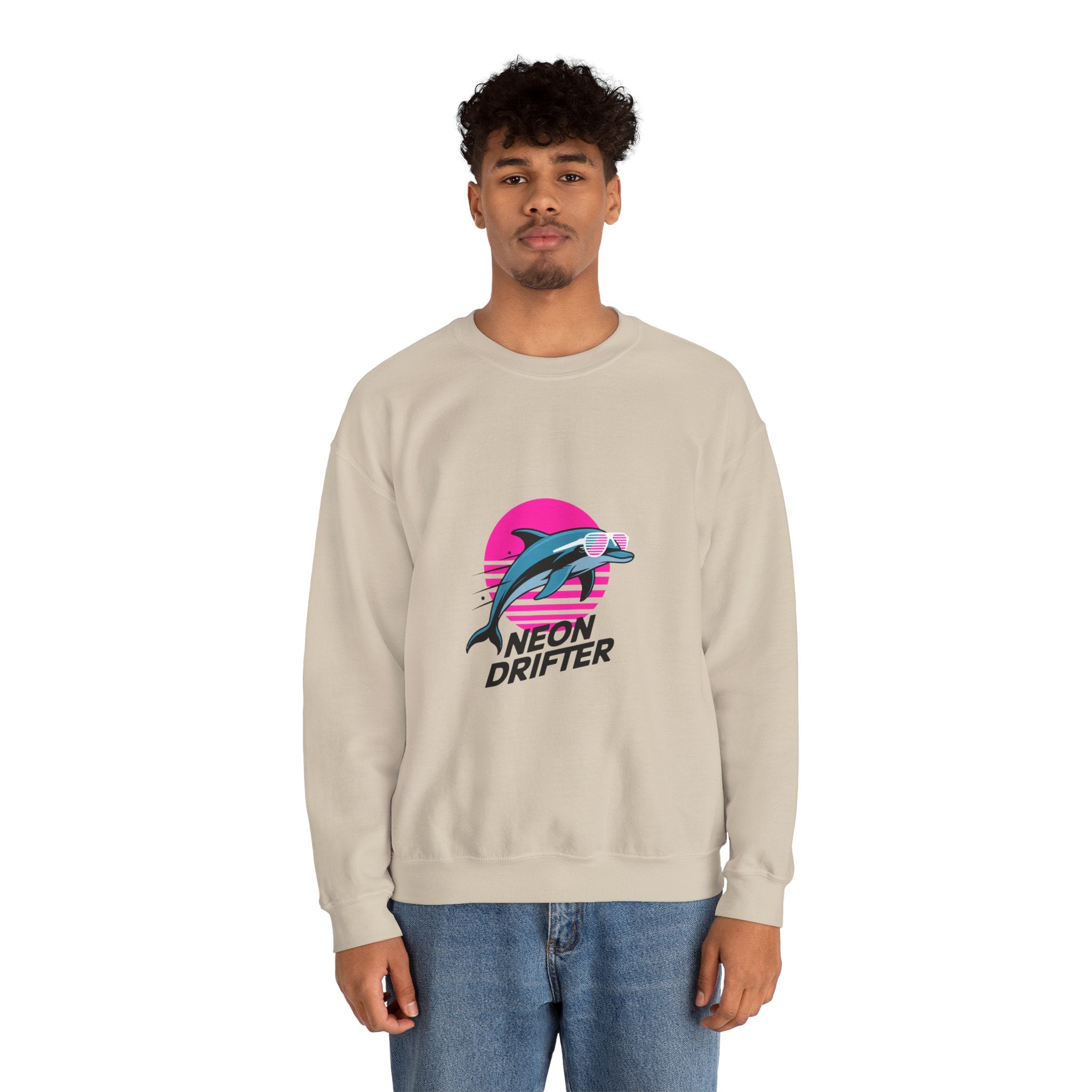 Neon Drifter Outrun Crewneck | 80s Velocity Series