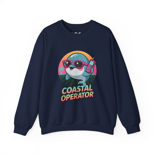 Coastal Operator Retro Brick Phone Crewneck | The Vice Collection