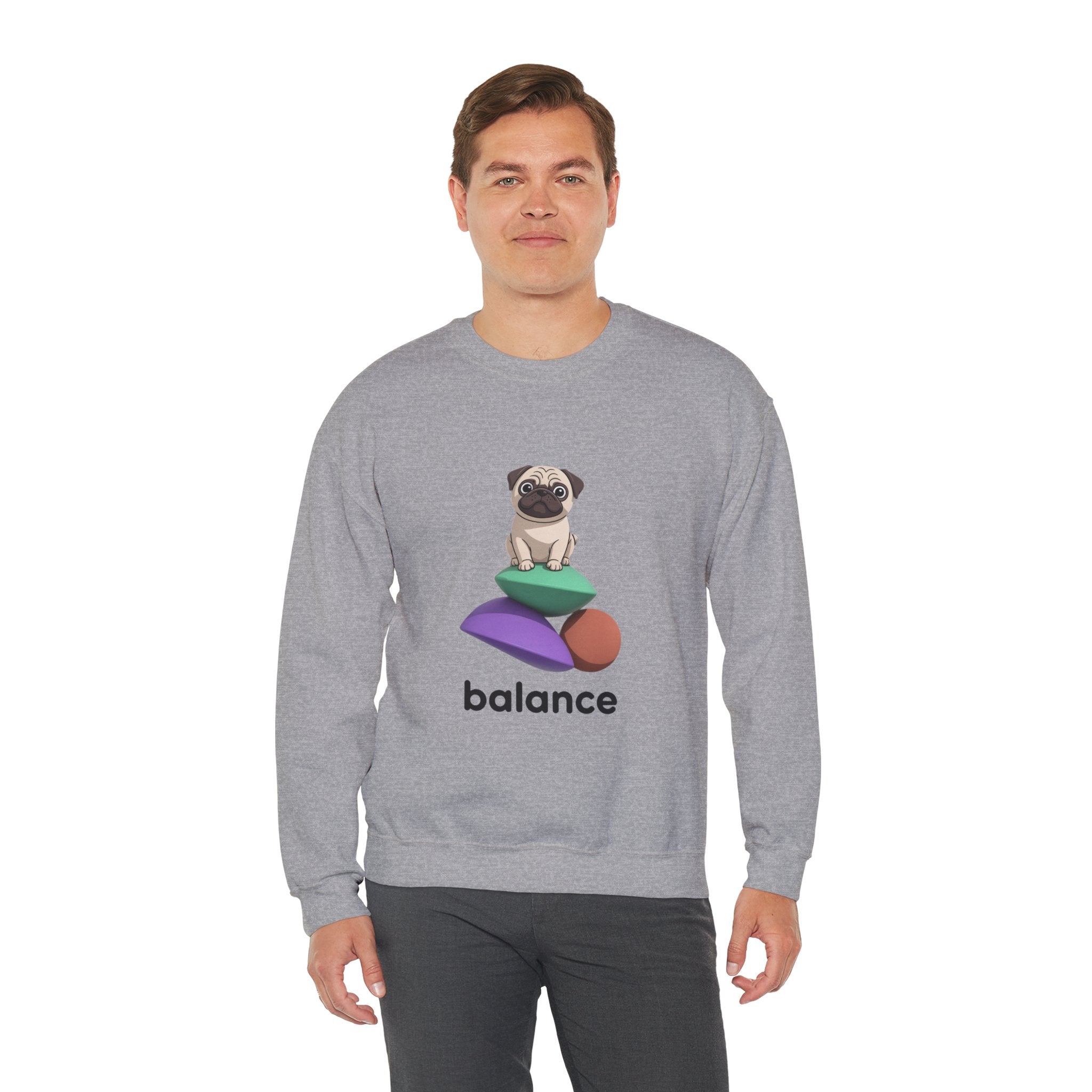 Balance Pug Heavyweight Crewneck | Designer Toy Series