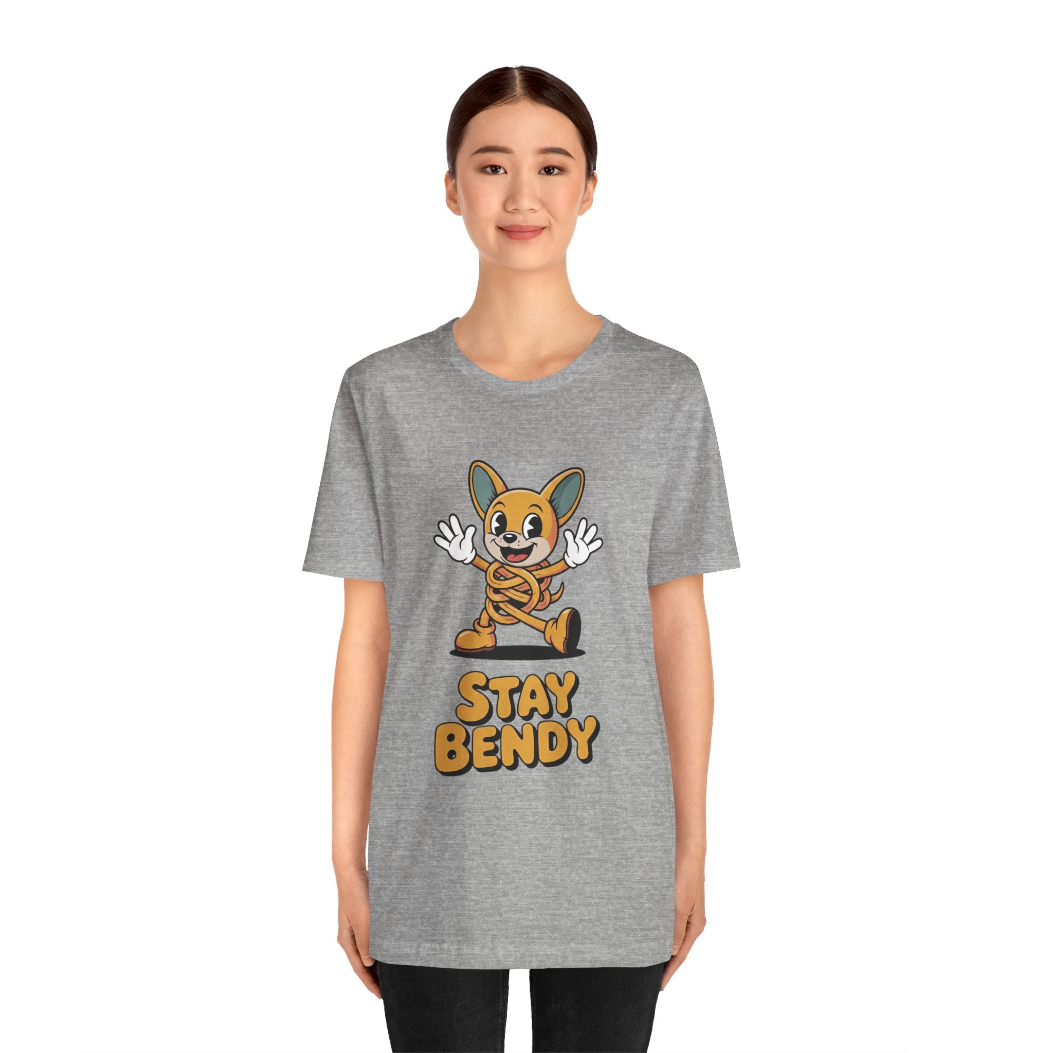 Stay Bendy Zen Chihuahua Graphic T-Shirt | Retro Rubber Hose Streetwear