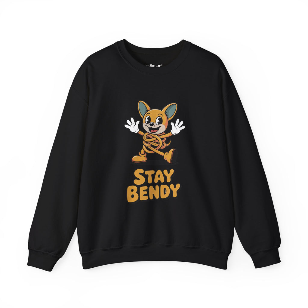 Stay Bendy Noodle Dog Crewneck | The Ink & Noodle Syndicate
