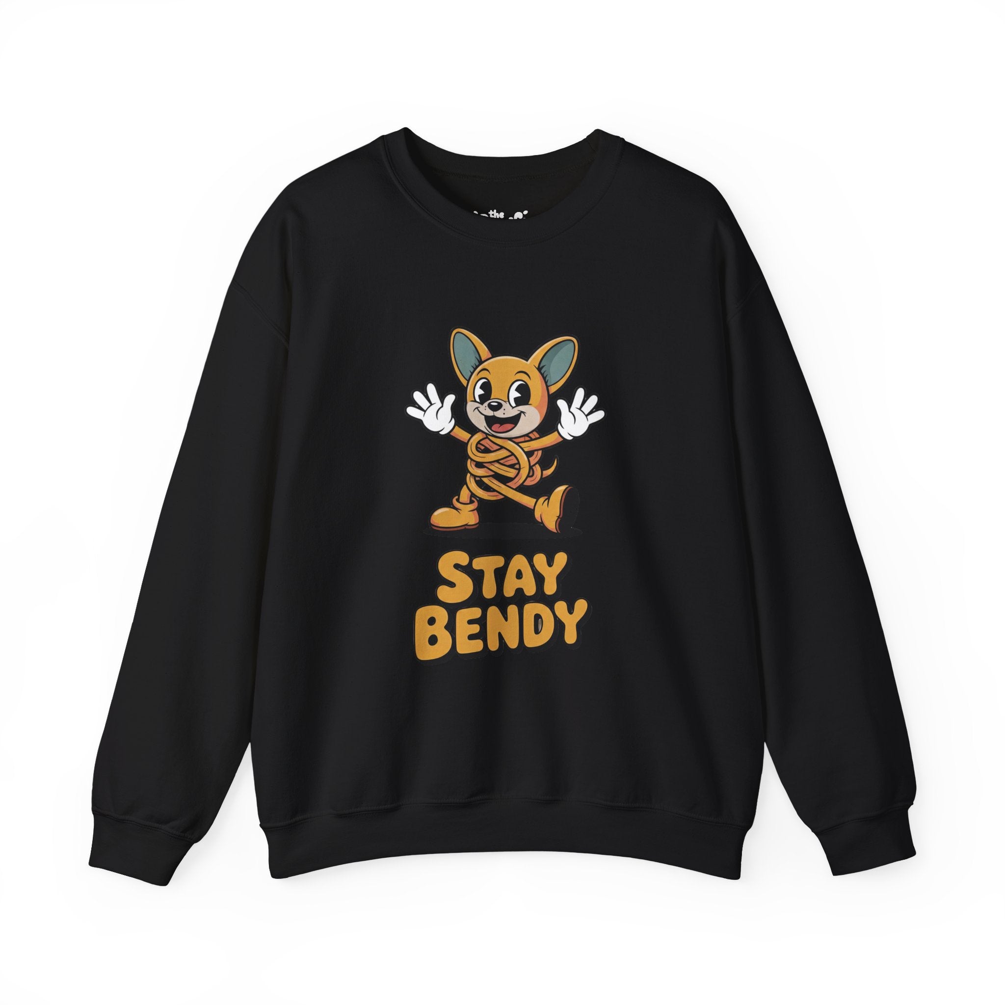 Stay Bendy Noodle Dog Crewneck | The Ink & Noodle Syndicate