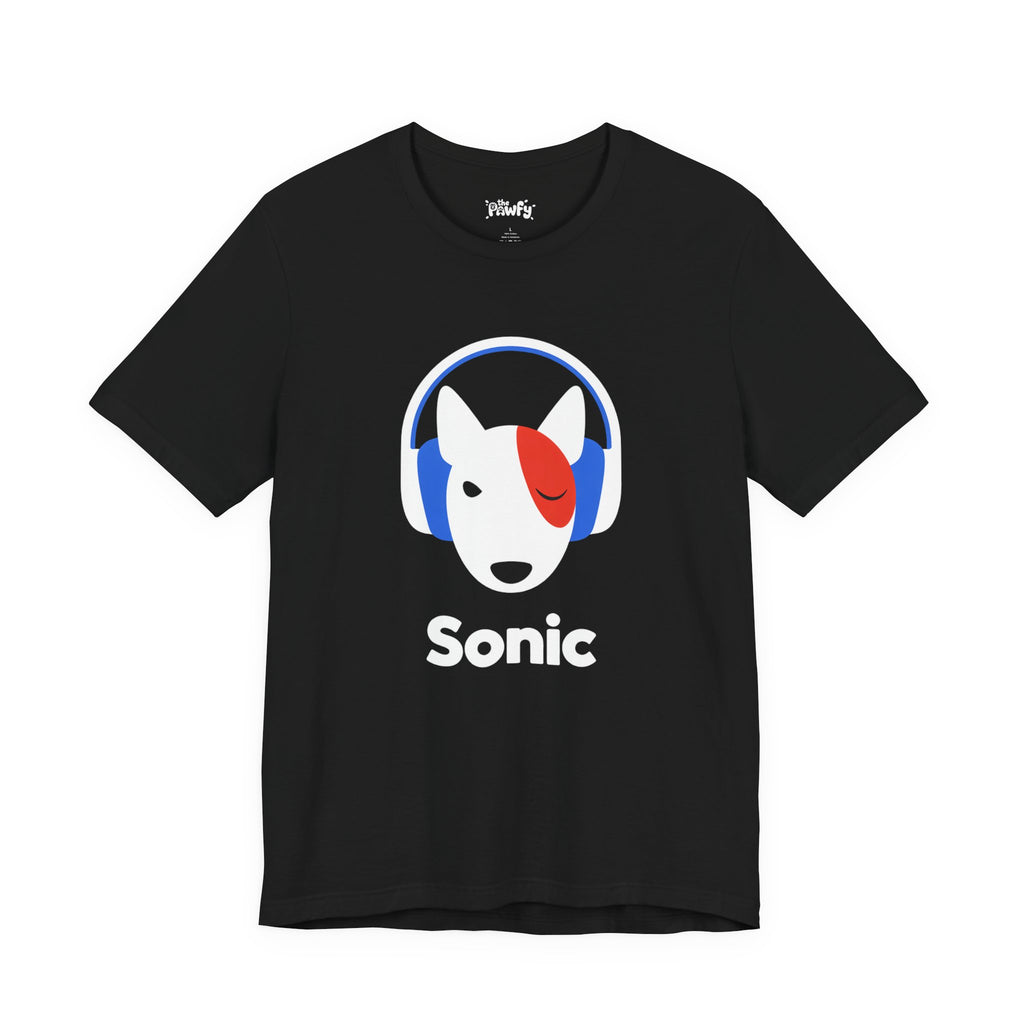 Sonic Bull Terrier Graphic T-Shirt | Minimalist Designer Toy Streetwear