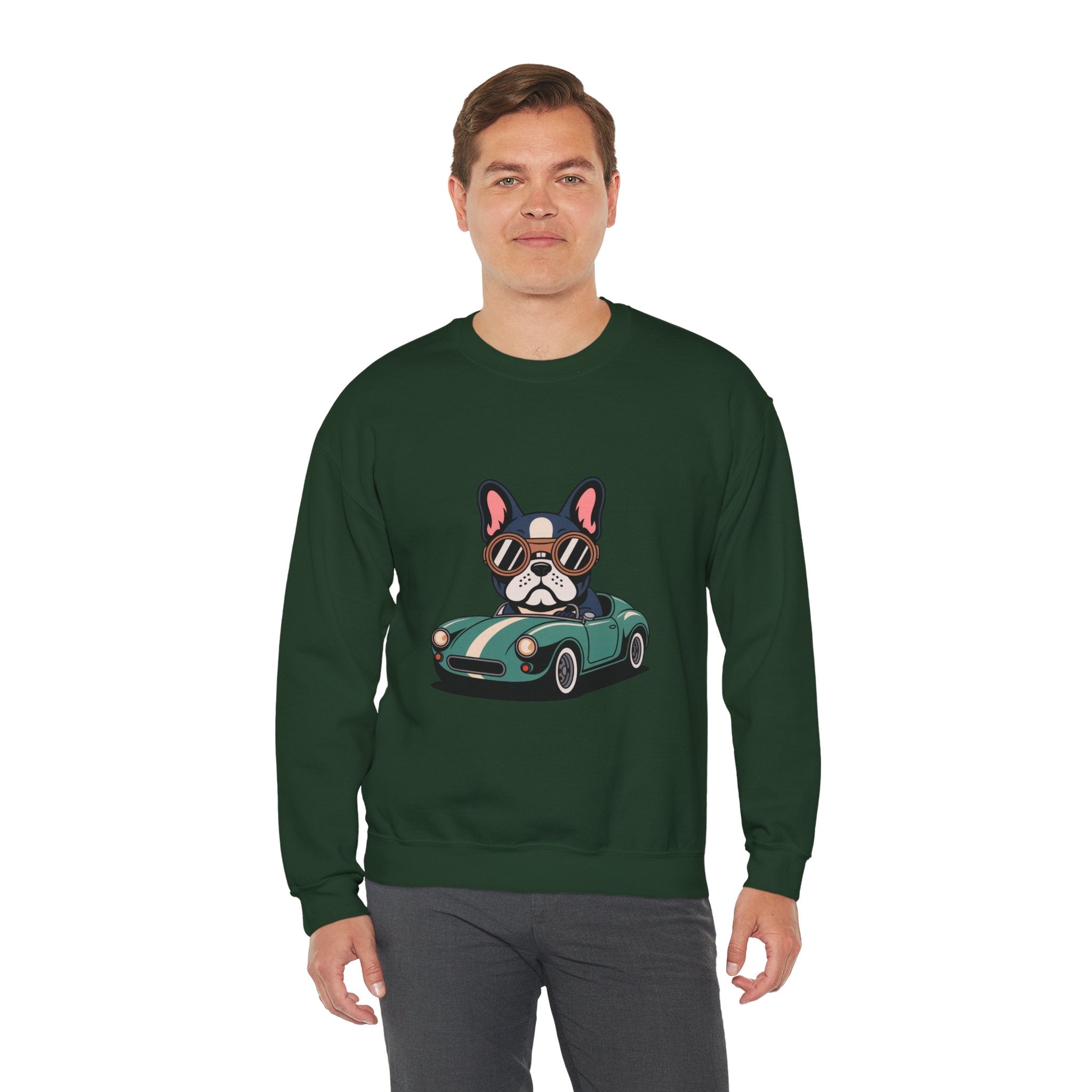 Syndicate Racer Frenchie Crewneck | Vintage Speed Series