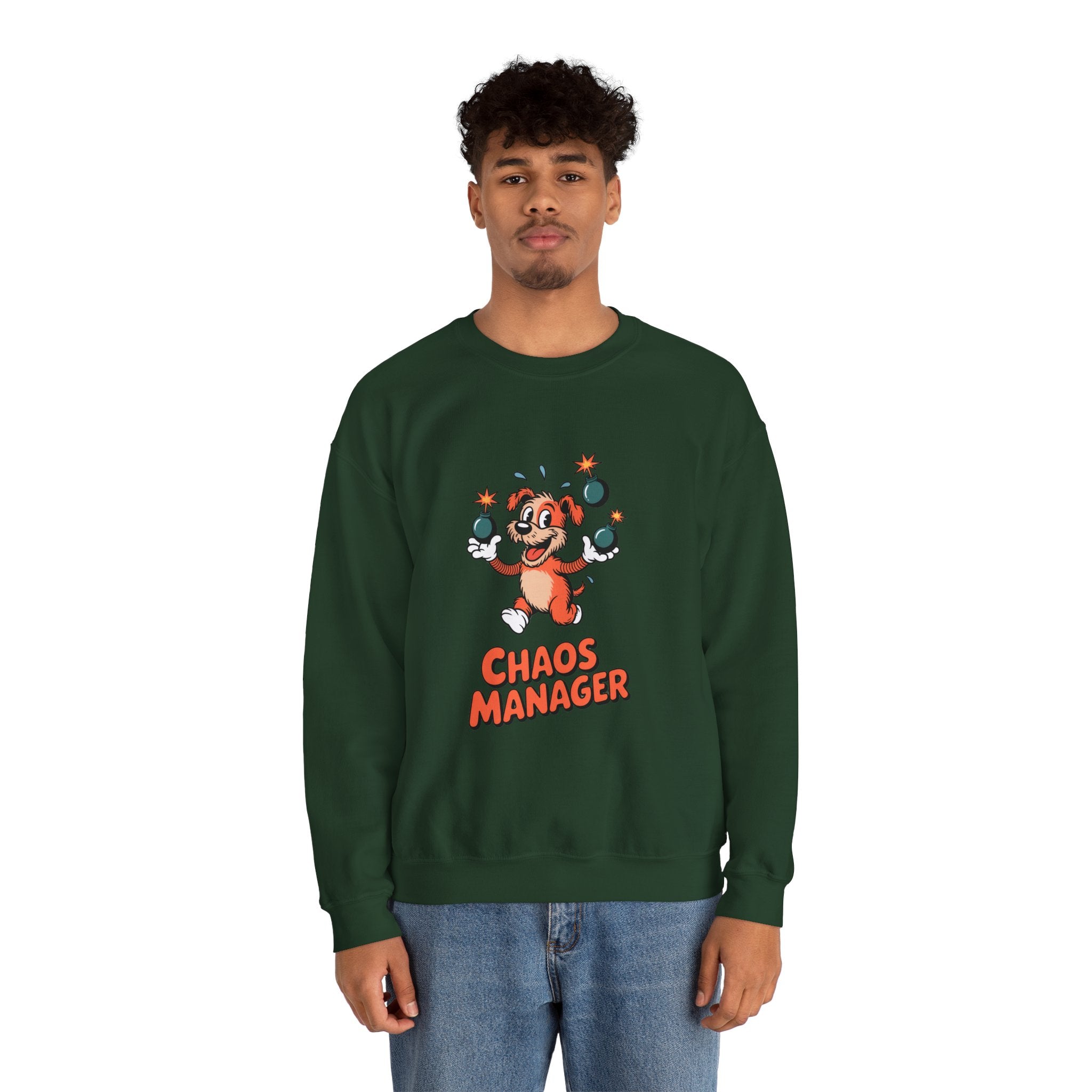 Chaos Manager Heavyweight Crewneck | The Ink & Noodle Syndicate