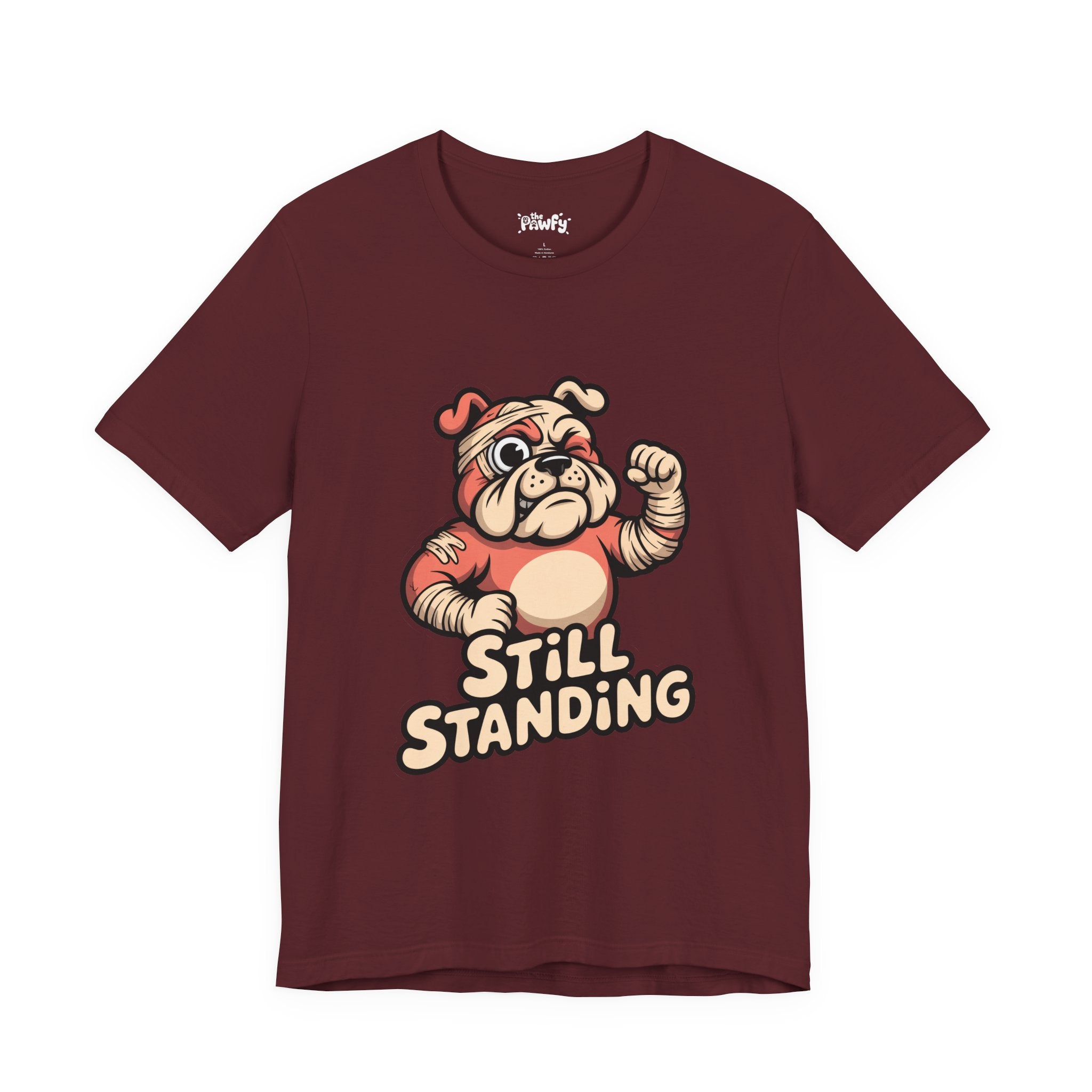 Still Standing Bulldog Graphic T-Shirt | Vintage Fighter Streetwear