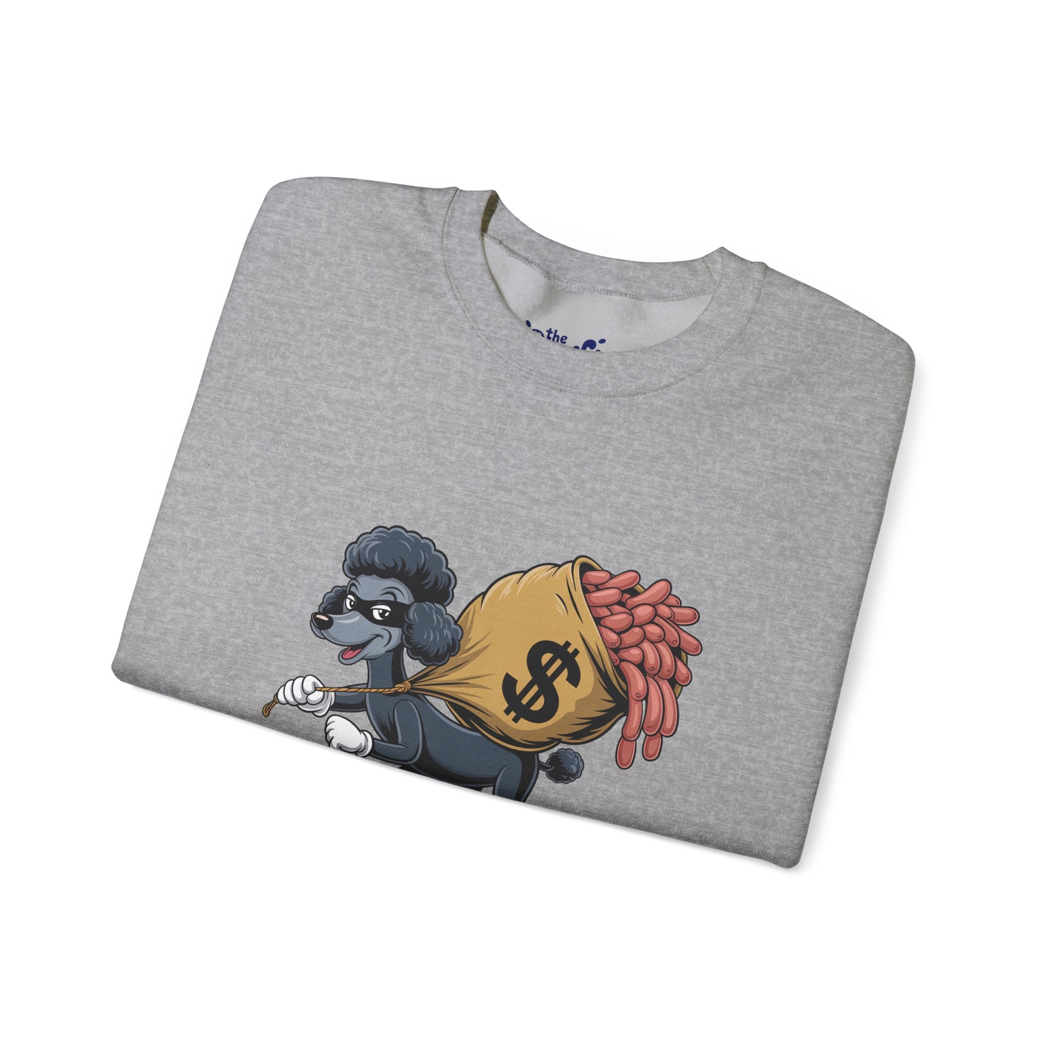 Easy Money Poodle Heist Crewneck | Vintage Hustle Syndicate