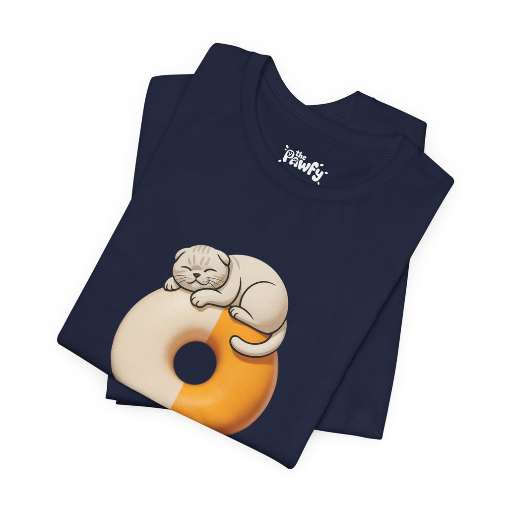Recharge Scottish Fold Graphic T-Shirt | Minimalist Designer Toy Streetwear
