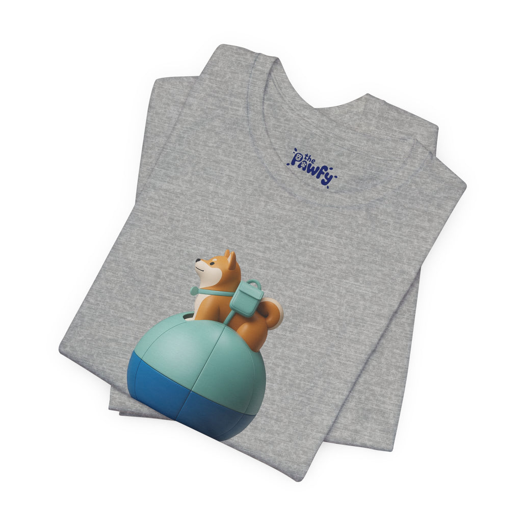 Anywhere Shiba Graphic T-Shirt | Minimalist Vinyl Toy Streetwear