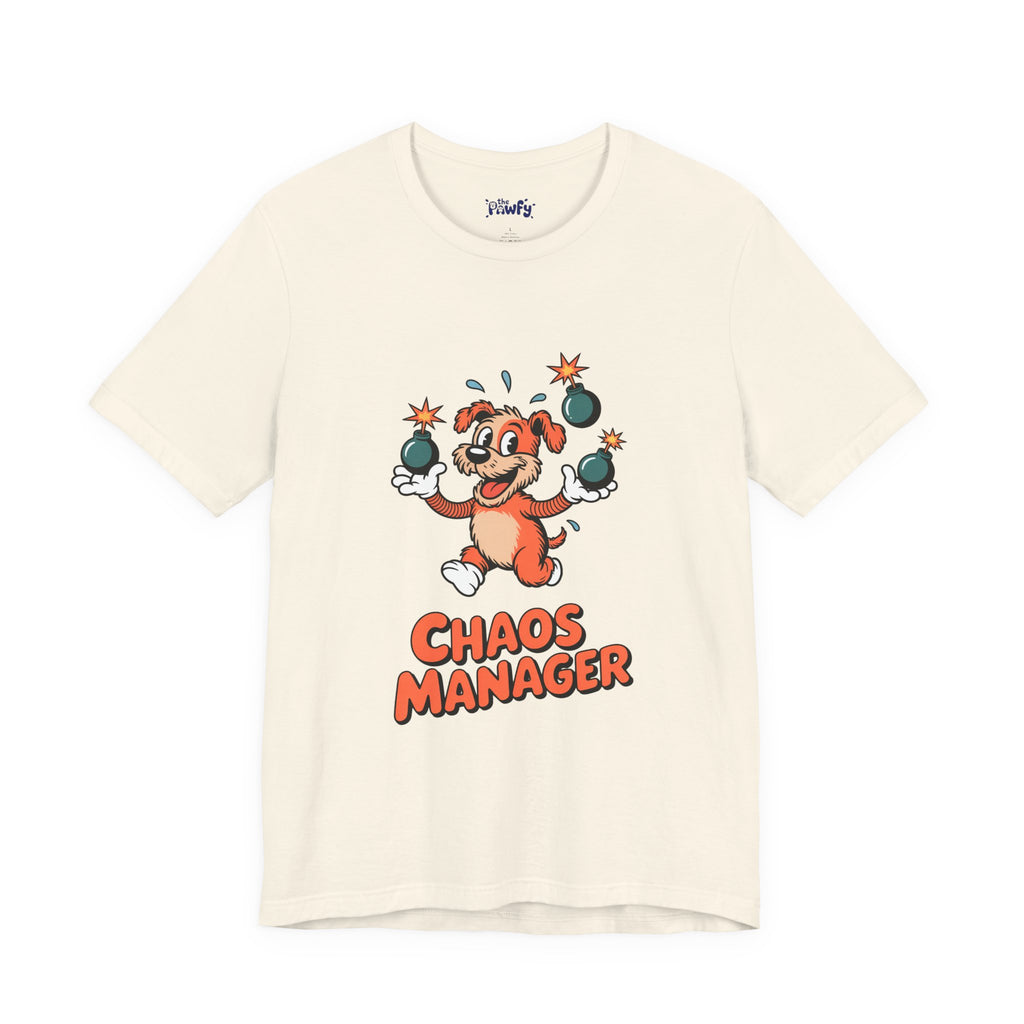 Chaos Manager Graphic T-Shirt | Vintage Rubber Hose Cartoon Apparel